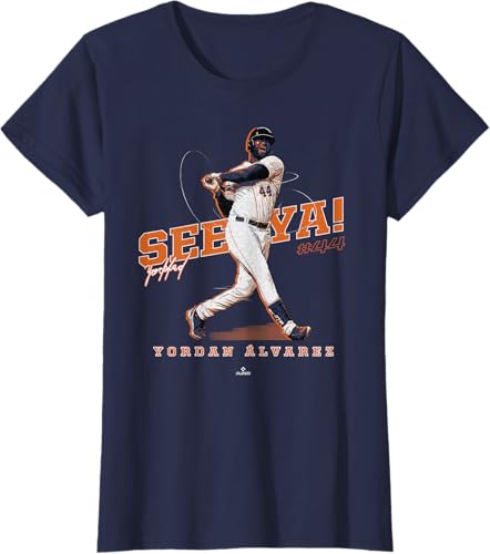 Miniatura 18 de See Ya! Yordan Alvarez Houston MLBPA T-Shirt Black,Navy Blue,Dark Heather Grey,Heather Grey,Orange