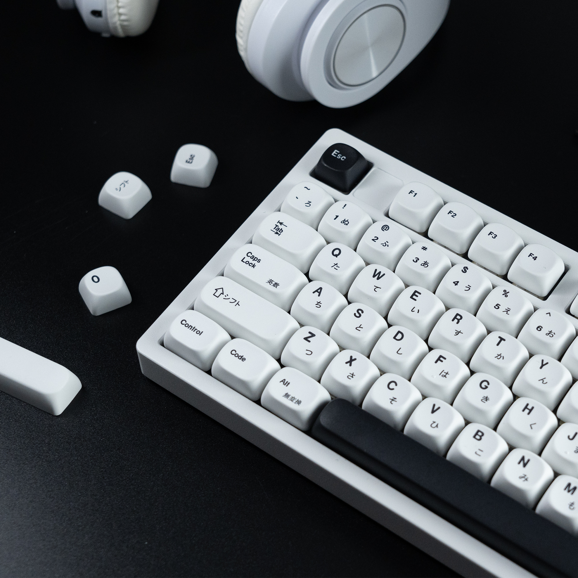 GRAPHIT DESIGNER KEYCAPS マットホワイト Amazon.co.jp: GRAPHT Designer Keycaps Japanese Layout Compatible