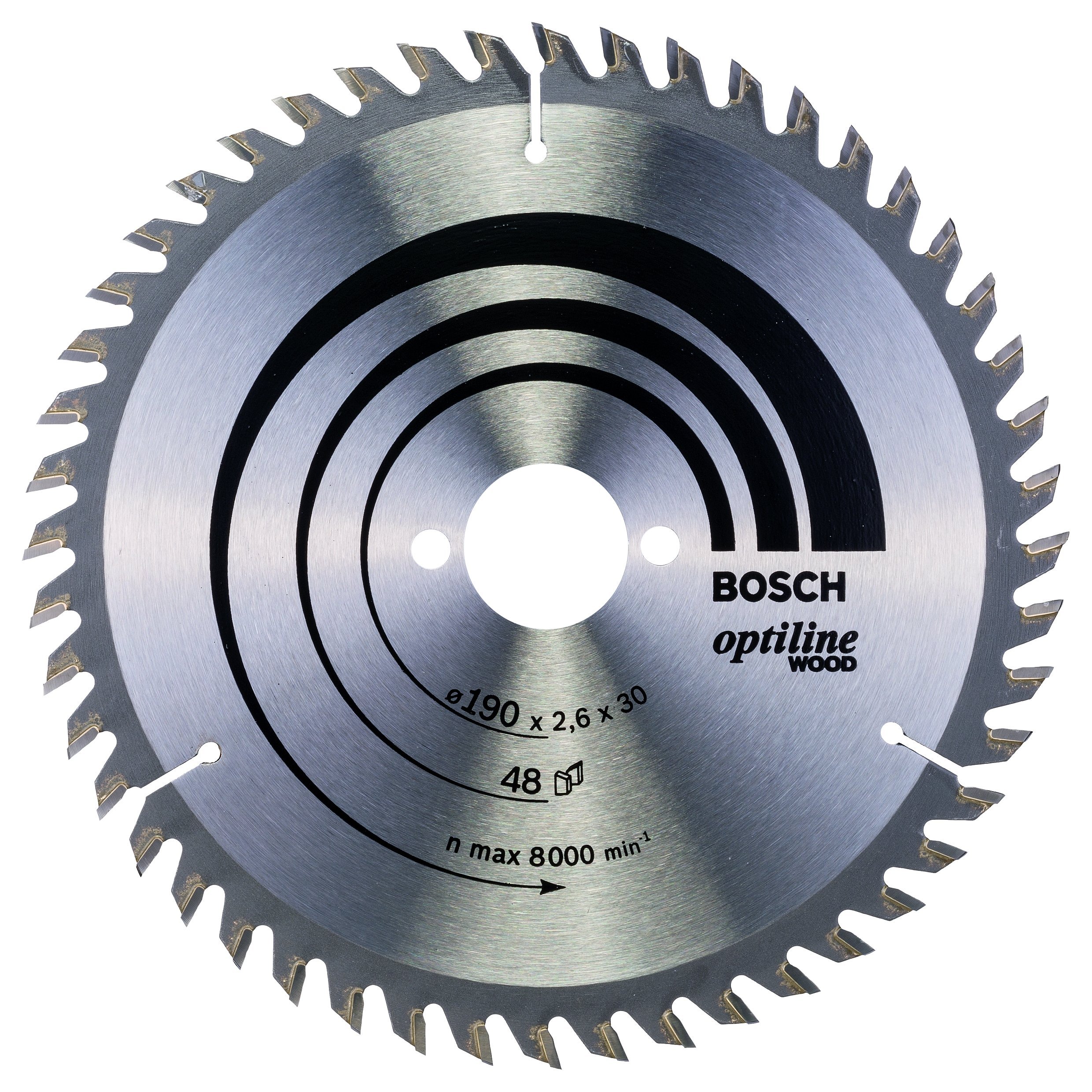 Bosch Professional Handkreissäge GKS 190 (Kreissägeblatt: 190 mm, Schnitttiefe: 70 mm) + Kreissägeblatt Optiline Wood (für Holz, 190 x 30 x 2,6 mm, 48 Zähne)