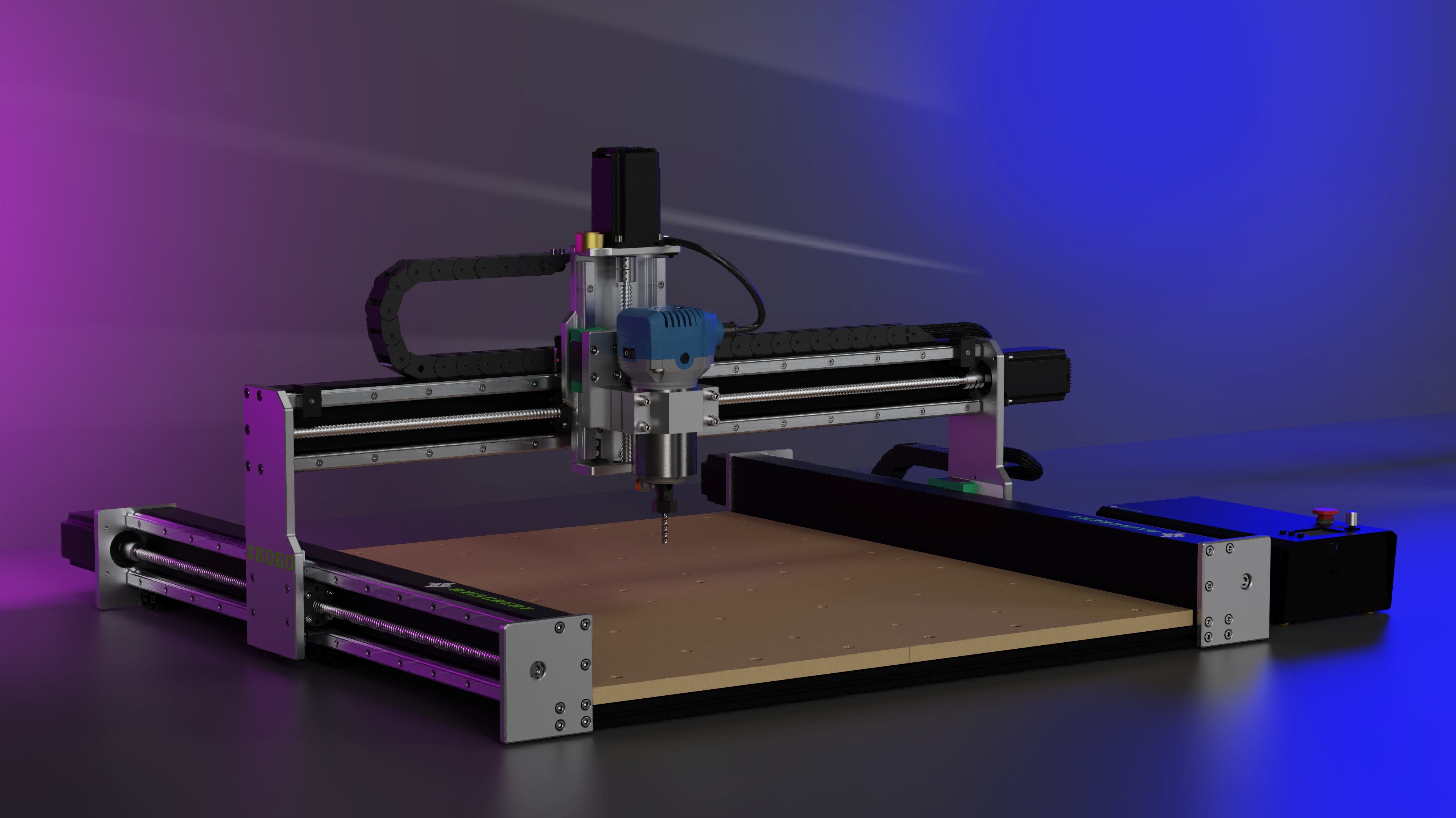 ラザーメイト Axiscreat Cnc Router Machine 6060, NEMA 23 Closed-Loop Stepper