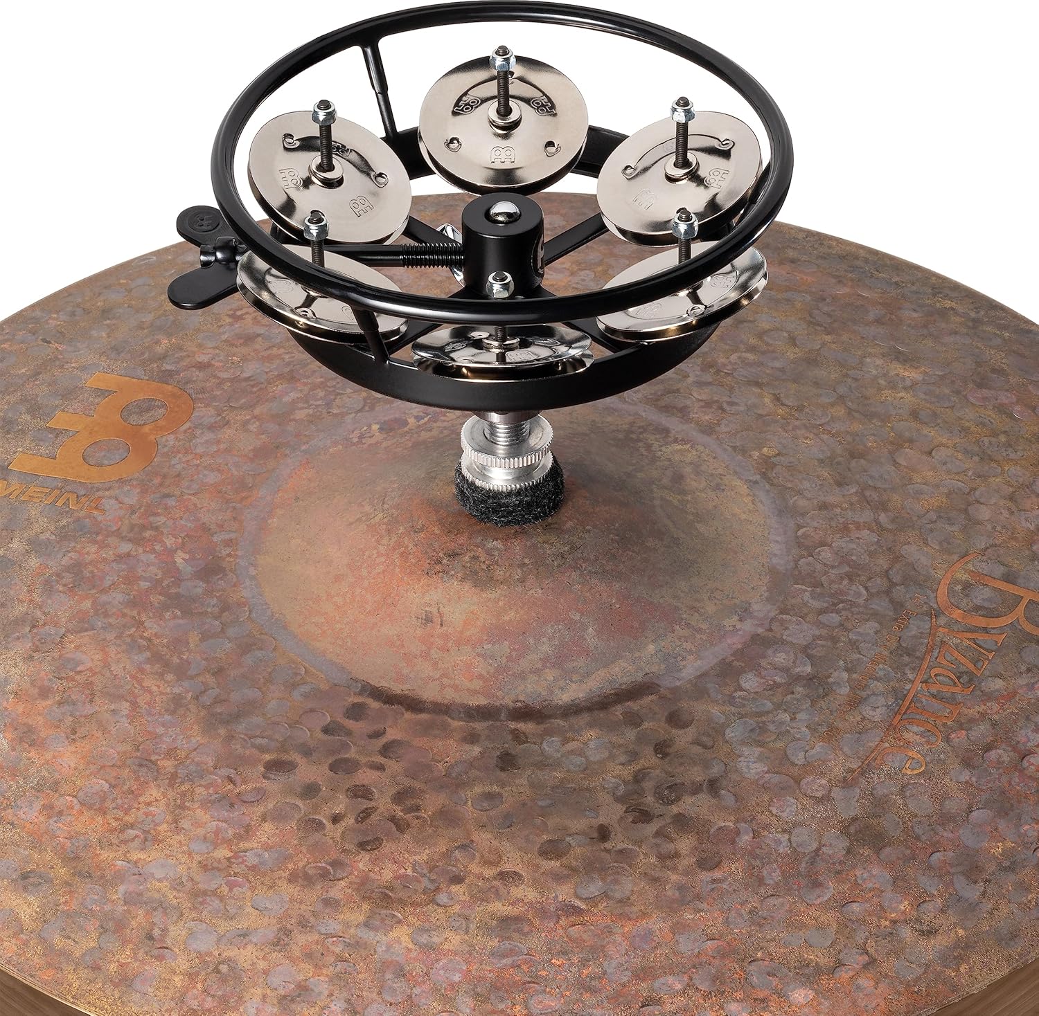 Hihat Tambourine Jingle Effect, Stainless Steel — NOT MADE IN CHINA — Mountable on Any Pull Rod, 2-YEAR WARRANTY