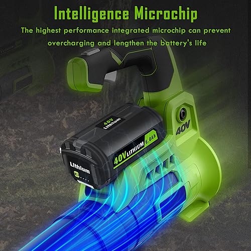 Miniatura 7 de Batería de iones de litio de 40 V 6.0 Ah OP4060A para Ryobi Colección de 40 voltios, baterías de repuesto compatibles con OP4040 OP4050A OP4015