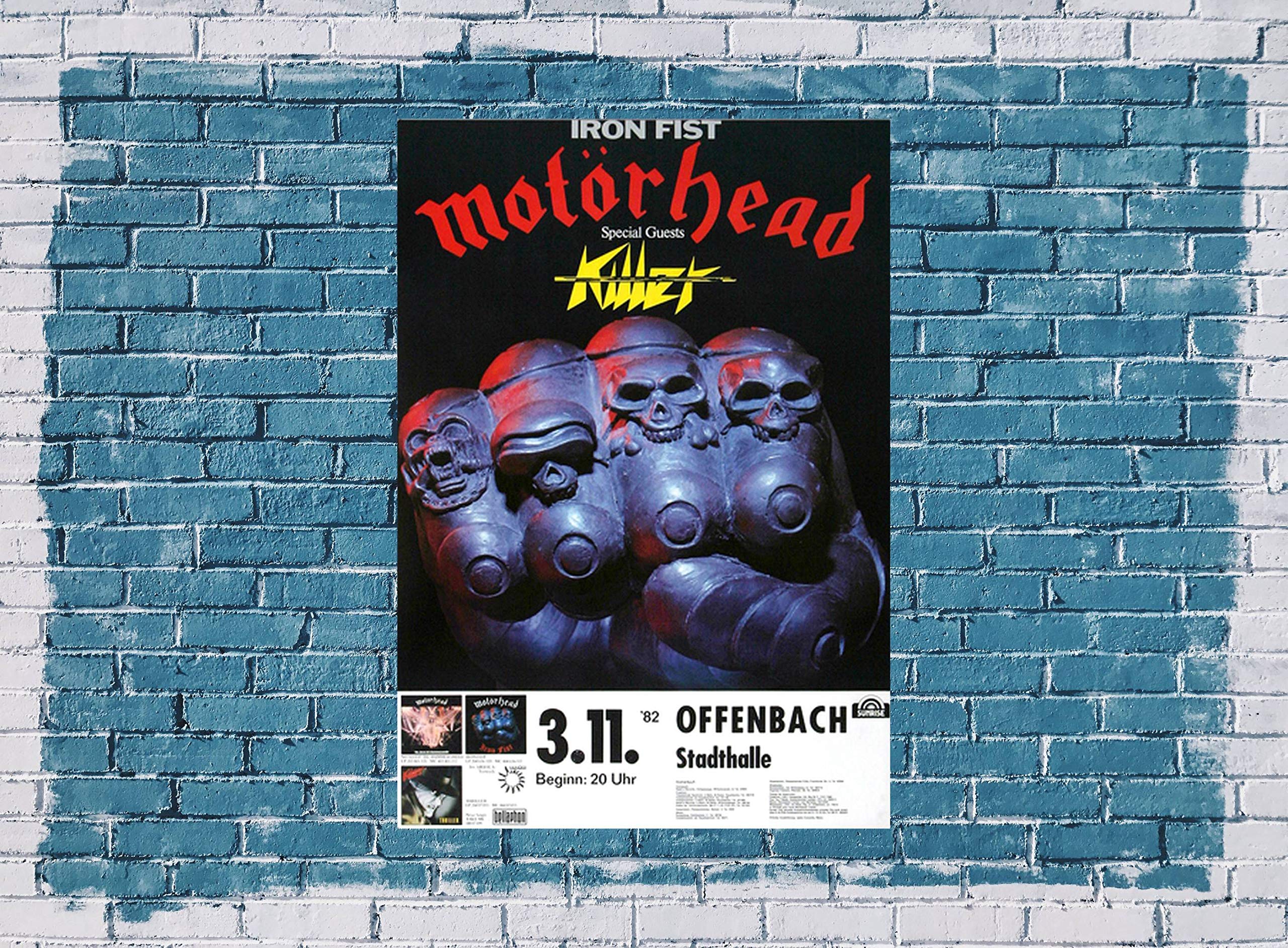 Motörhead - Iron Fist, Frankfurt 1982 » Konzertplakat/Premium Poster | Live Konzert Veranstaltung | DIN A1 «
