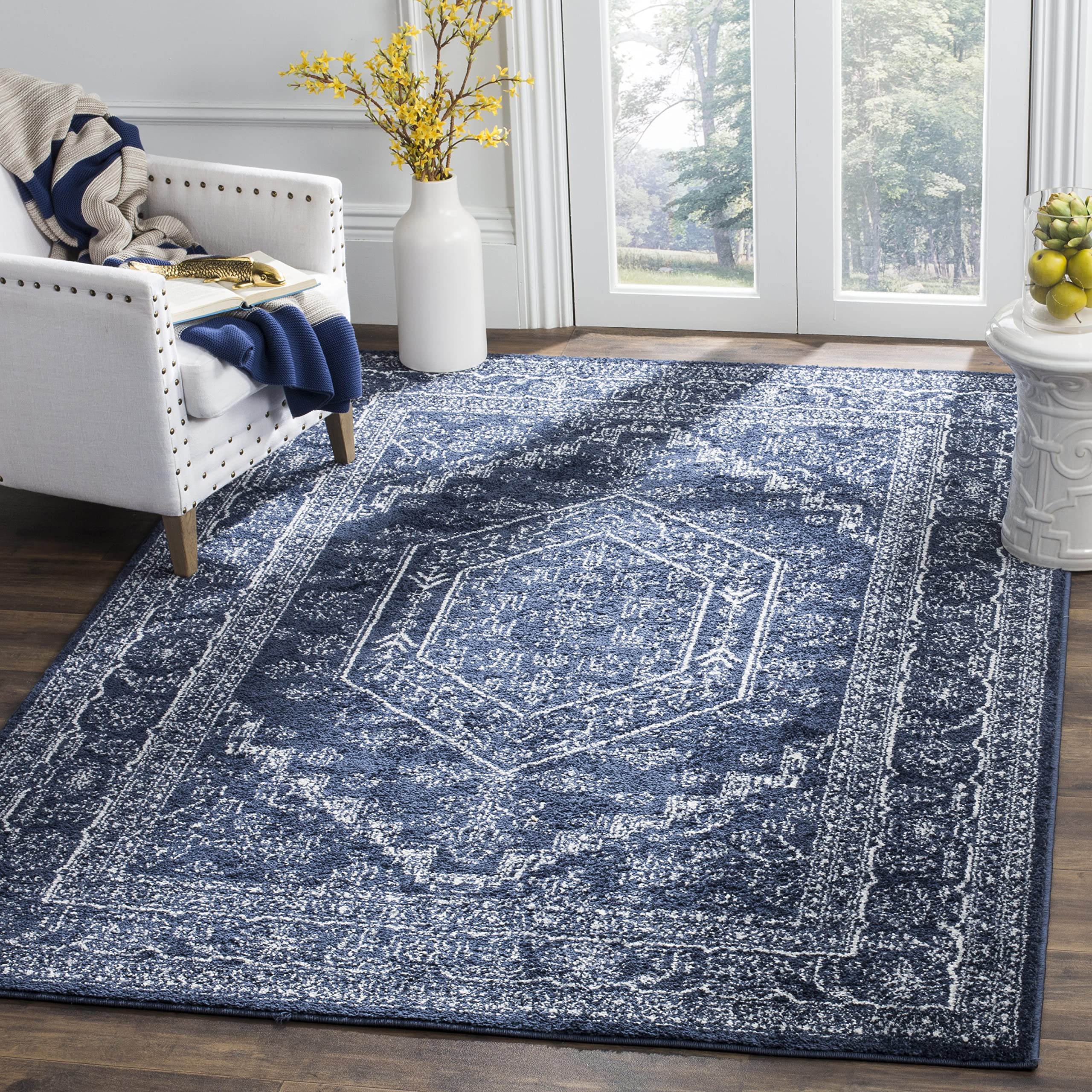 ラグ・カーペット ACME Furniture NATIVE RUG NAVY ラグ・カーペット