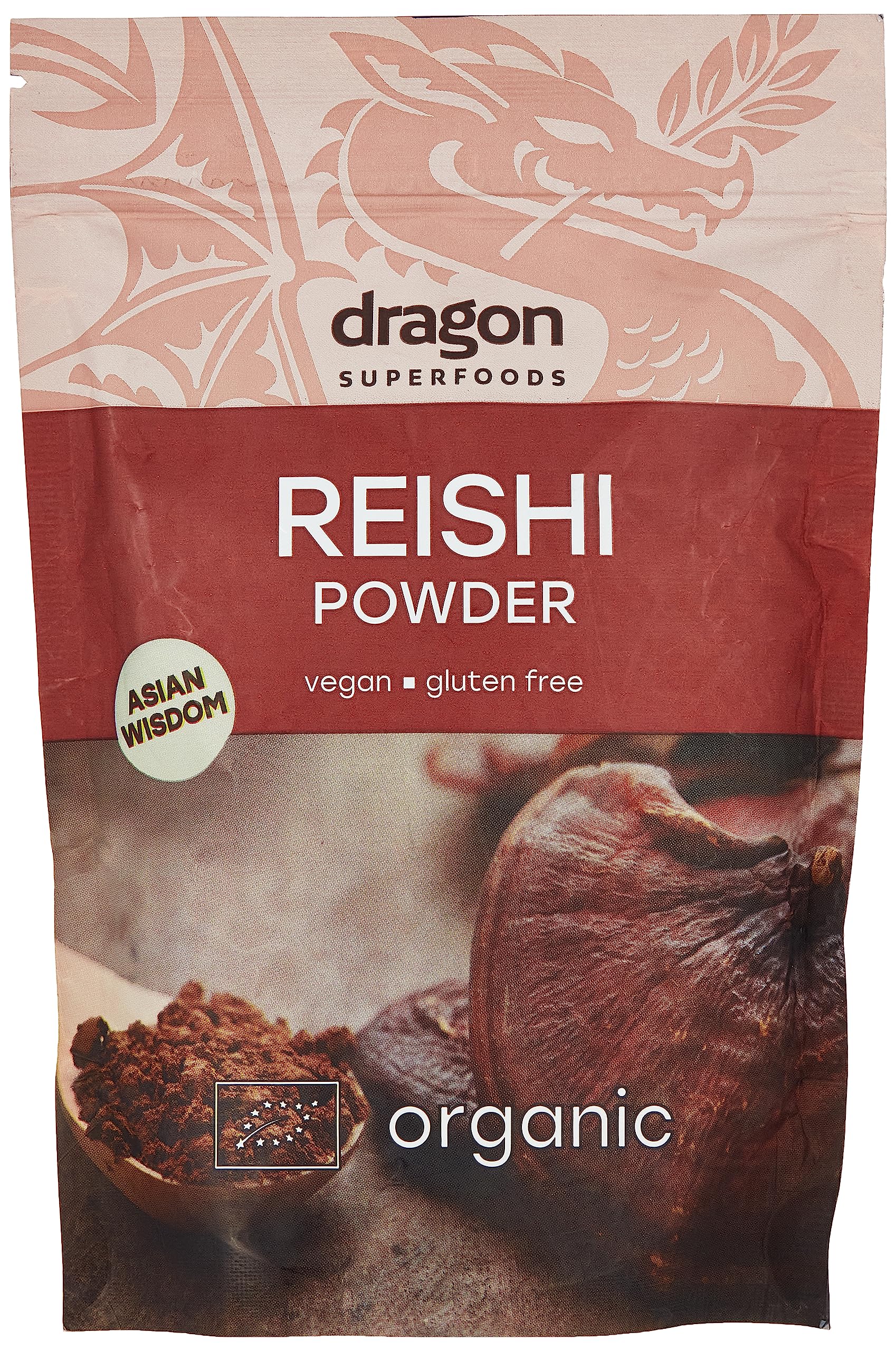 Dragon Super Foods Organic Reishi Powder 100G,
