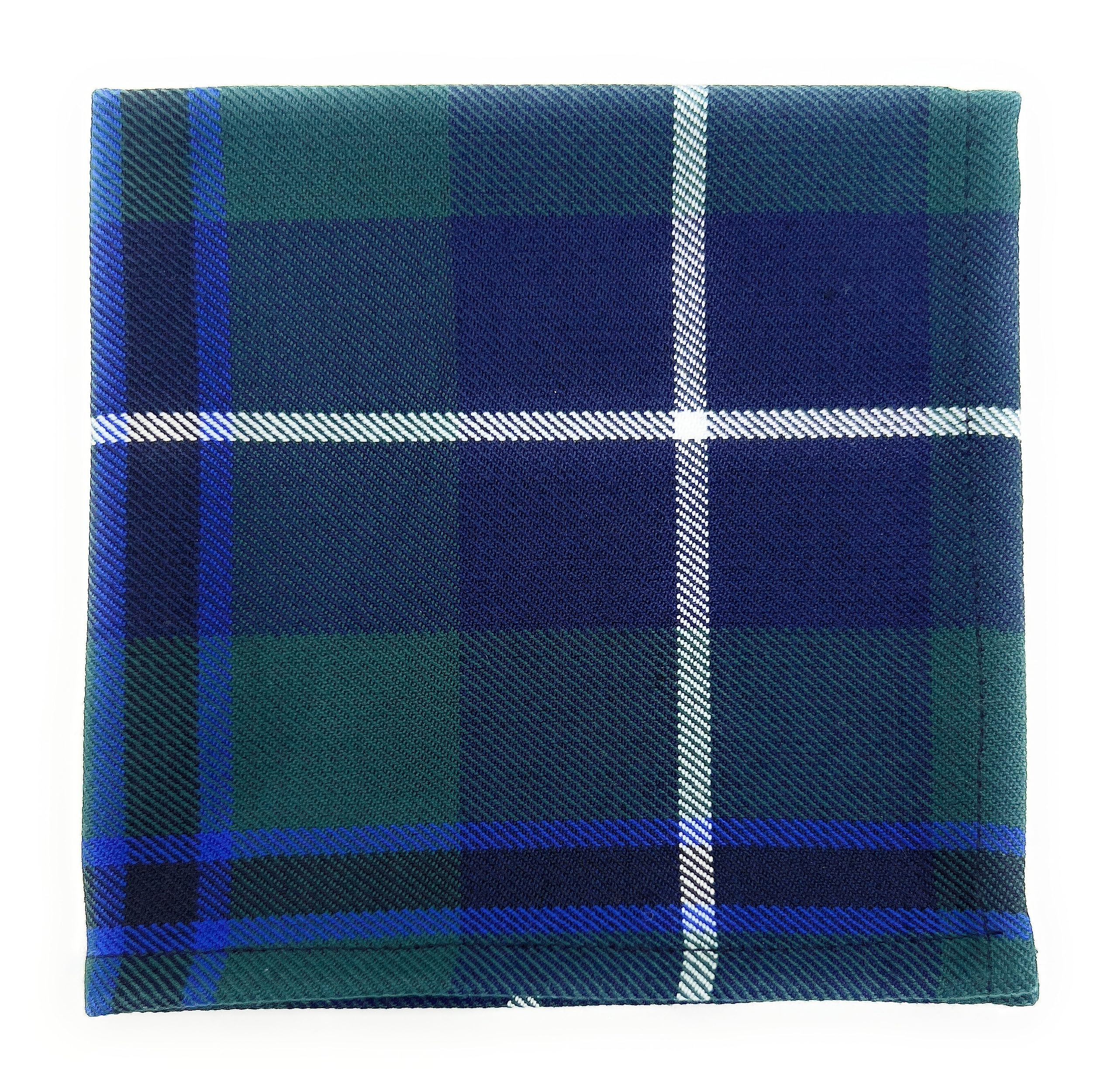 Tartan Tweeds Men's Douglas Tartan Pocket Square Handkerchief 26Cm X 26Cm (Douglas)