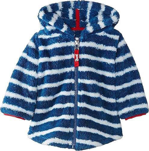 Kite Baby Boys Fleece Striped Hoodie - GOTS Certified Organic, Soft & Snuggly