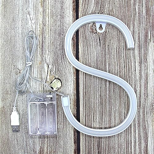 Miniatura 5 de Letrero de neón decorativo de pared, lámpara de neón del alfabeto, letra de marquesina, funciona con pilas, letrero de neón de la A a la Z y del 0