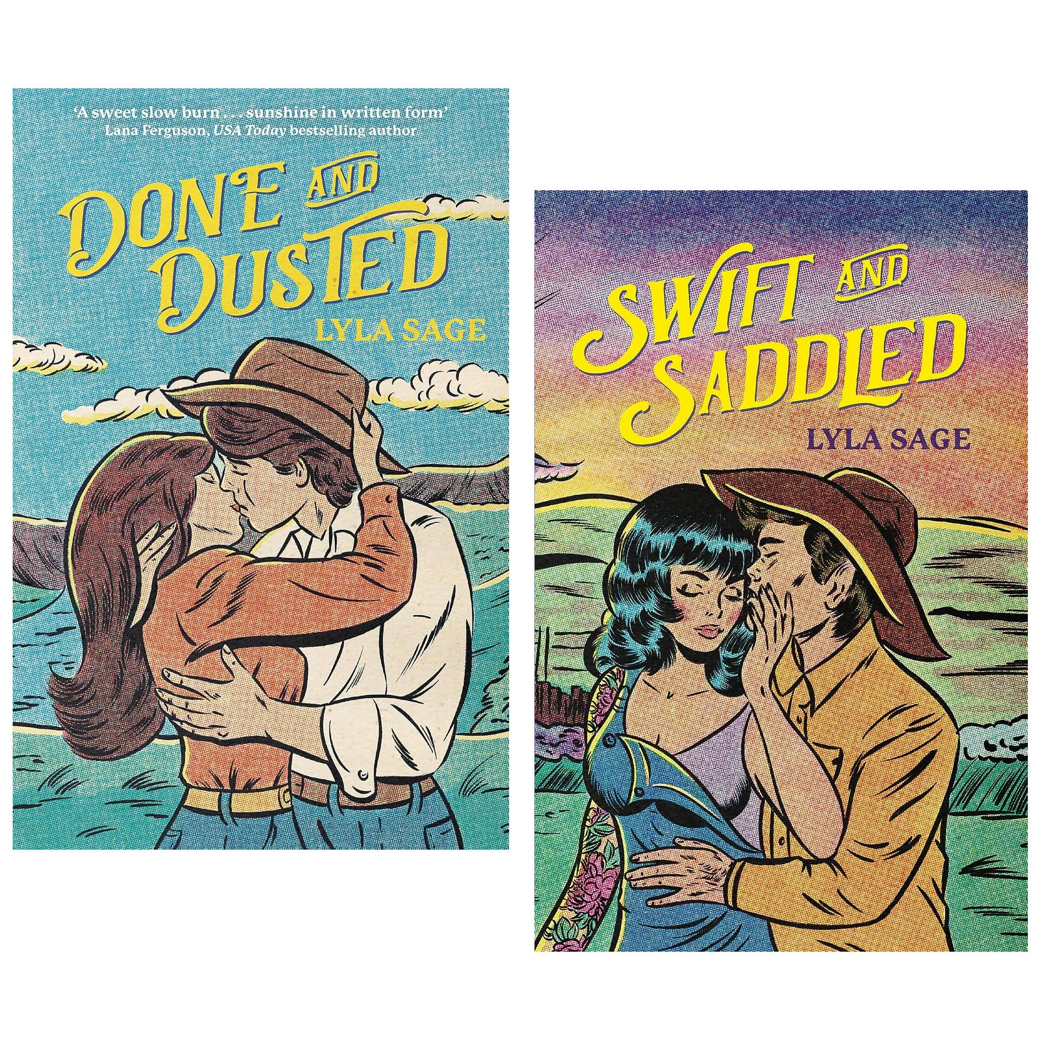 Rebel Blue Ranch Series 2 Books Collection Set (Done and Dusted & Swift and Saddled)