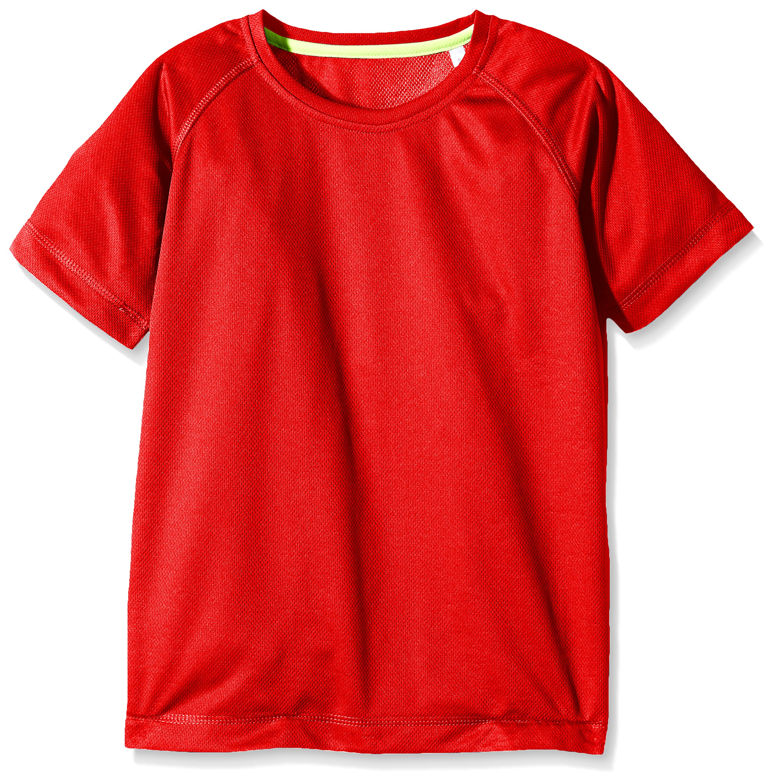 Stedman Apparel Boys Active 140 Raglan/ST8570 Short Sleeve Sports Shirt, Crimson Red, 11 Years (Manufacturer Size:Large)