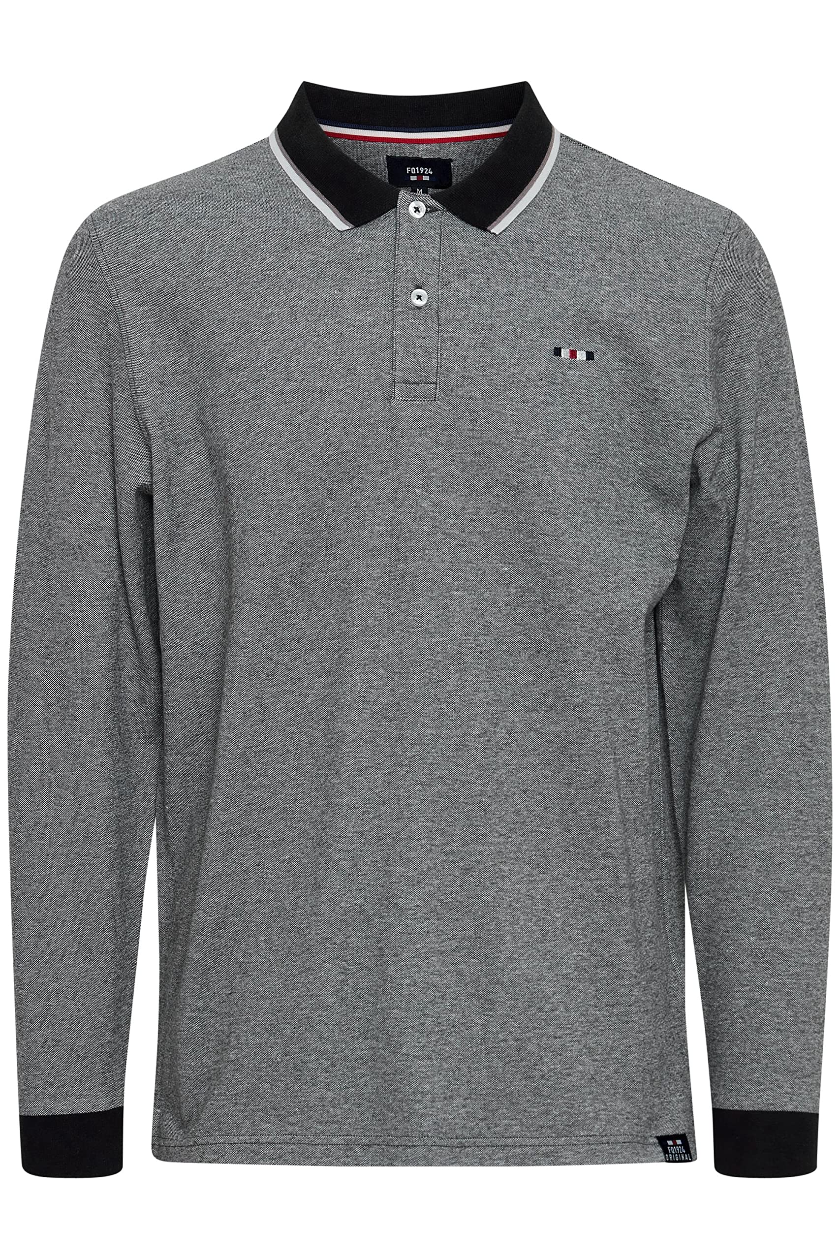 FQ1924 FQEmiljan Longsleeve Herren Langarmshirt Shirt mit Polokragen Pique Material