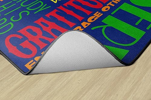 Miniatura 7 de Flagship Carpets Walk His Walk Worship - Alfombra inspiradora para aula infantil, alfombra de dormitorio de niños, alfombra de sala de juegos o área