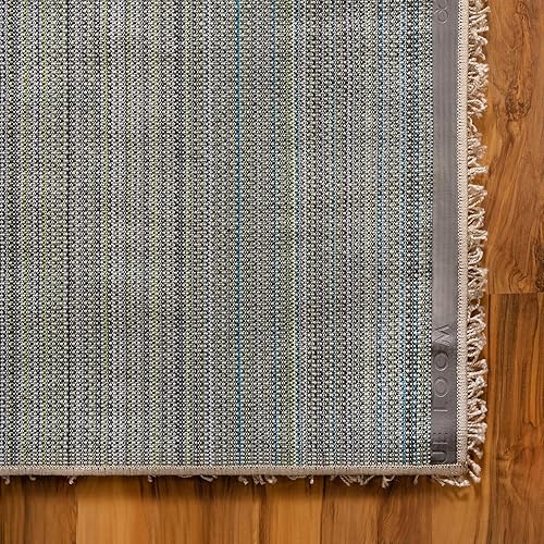 Miniatura 7 de Unique Loom Solid Shag Collection - Alfombra de área (5 pies 3 pulgadas x 8 pies, rectangular, gris pardo)