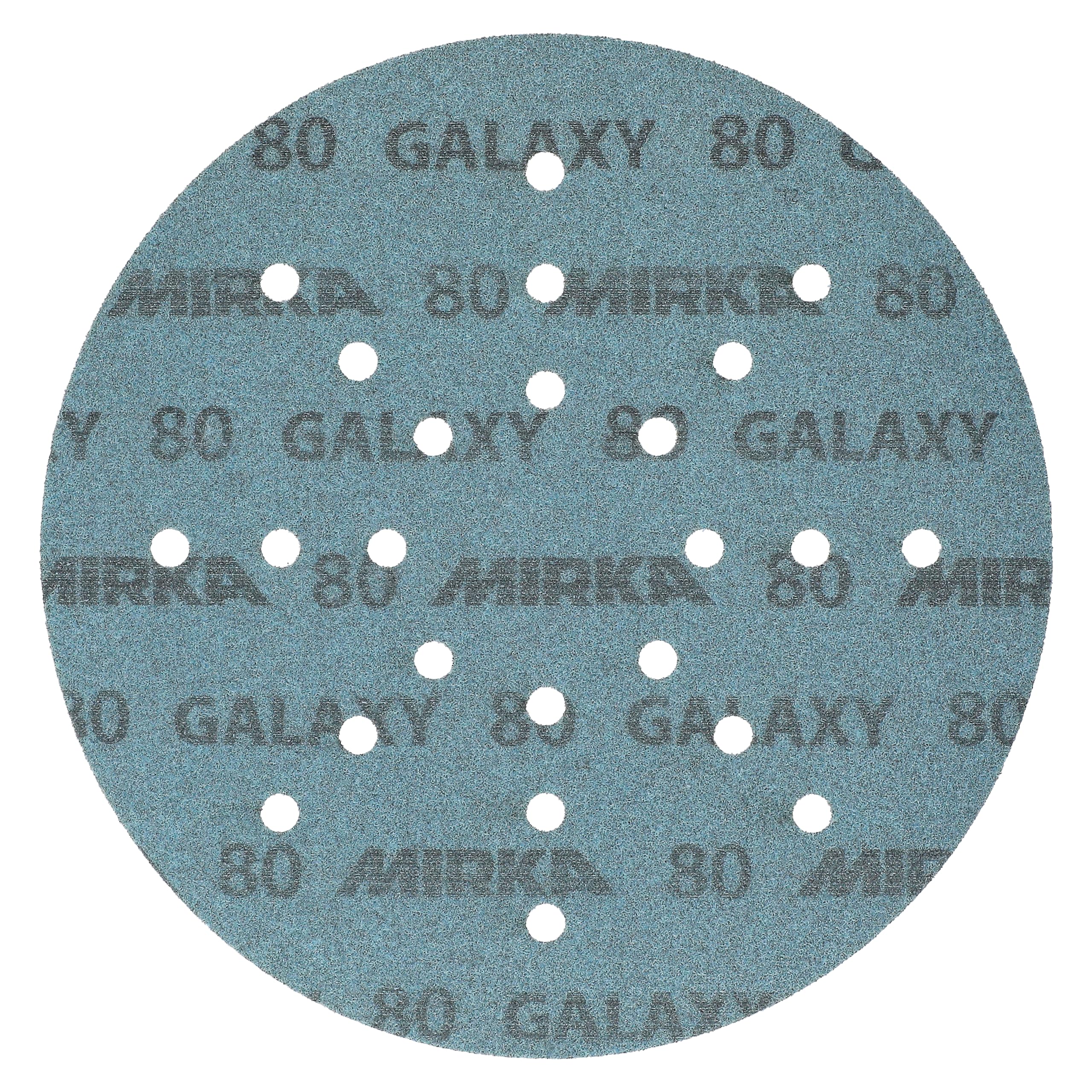 Mirka Schleifscheiben Galaxy 225mm Korn 80 Klett 25 Stück | Schleifscheiben Korn 80 für Langhalsschleifer 25 Stück hoher Abtrag langlebig optimal für Trockenbau