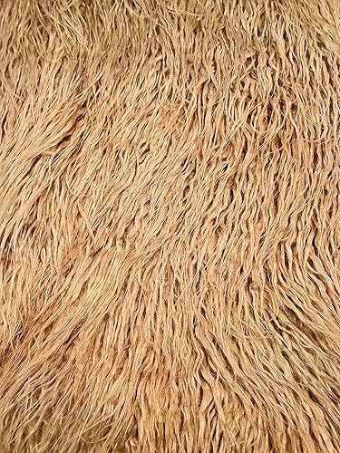 Miniatura 6 de Tela rizada de pelo sintético de alpaca de pelo largo vendido por The Yard (gris ostra)