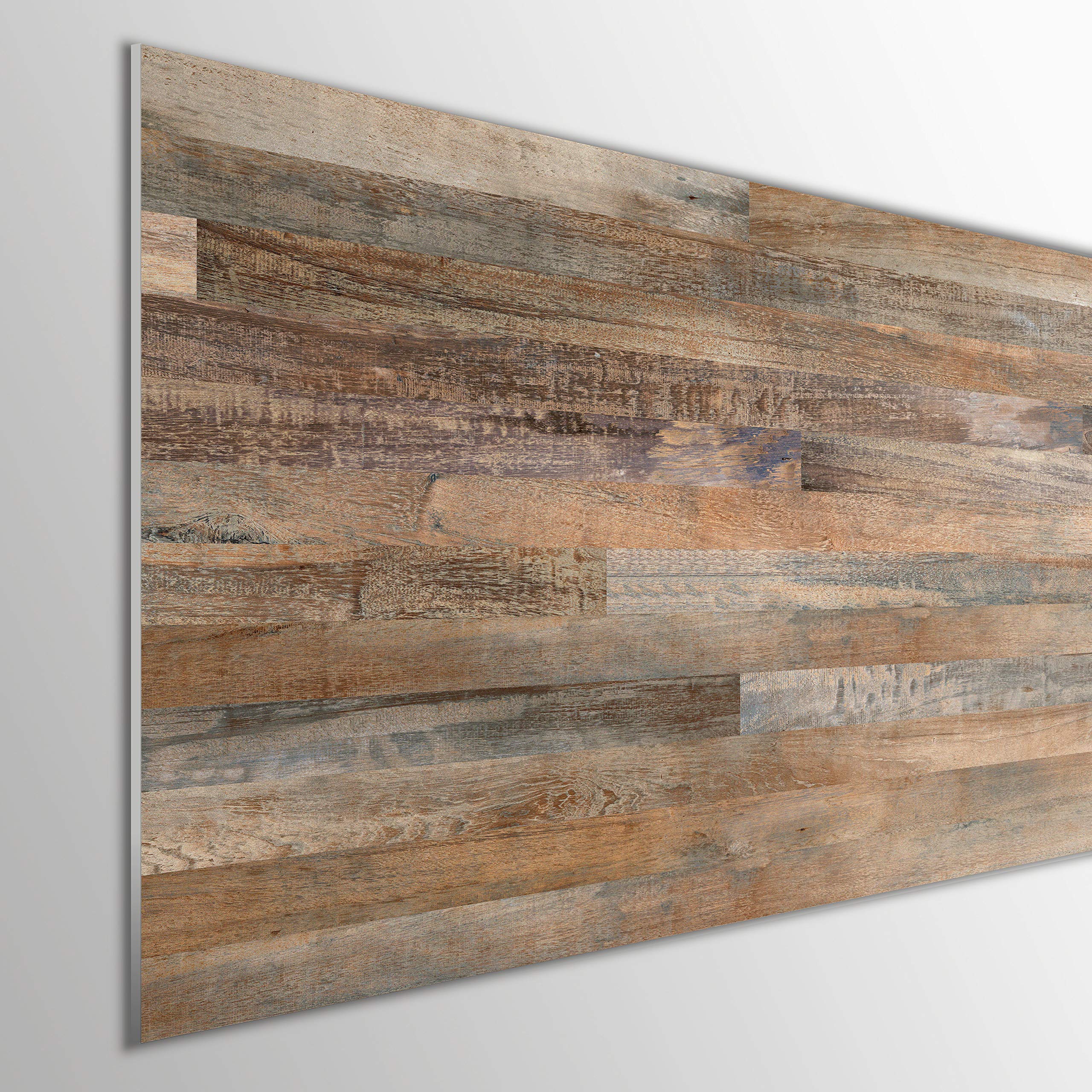 MEGADECOR DECORATE YOUR HOME Cabecero Cama PVC 5mm Decorativo Económico. Modelo - Allanton (100x60cm, Marrón)