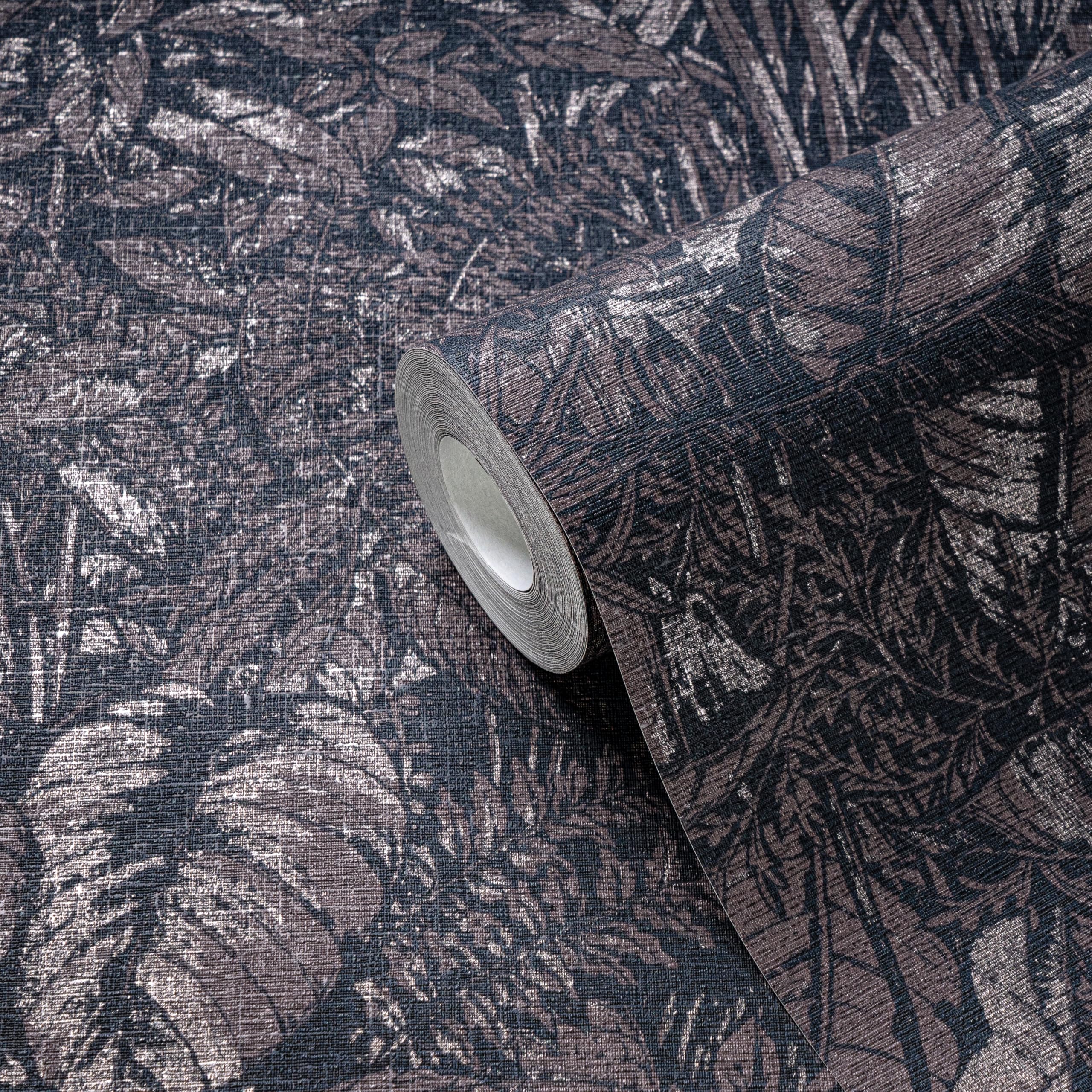 A.S. Création Livingwalls Wallpaper Brown Black Jungle Wallpaper 395605 Non-Woven Wallpaper Floral with Subtle Metallic Effect in Gold Beige 10.05 m x 0.53 m - Image 4