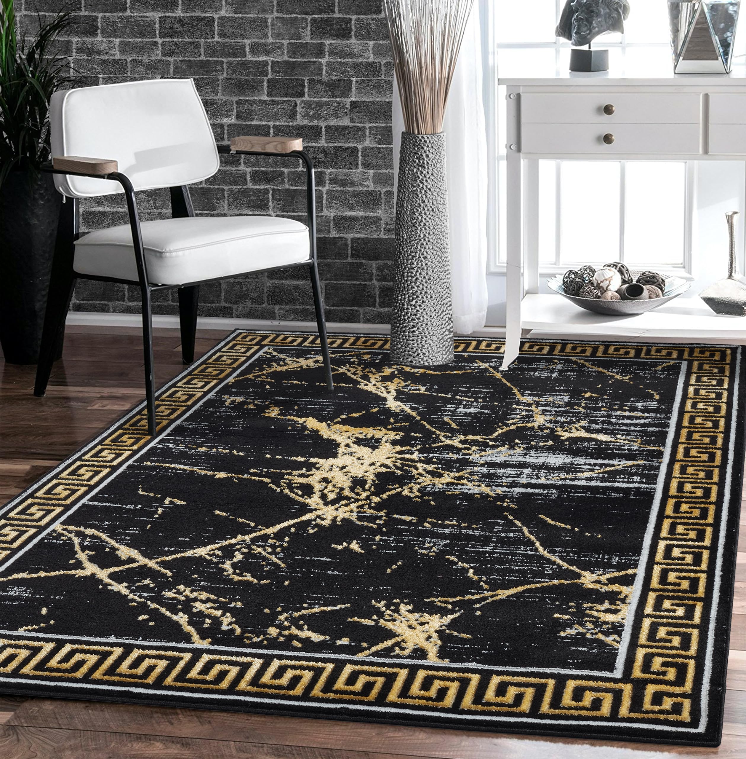 Amazon.com: Unique Loom Athens Collection Classic Geometric Modern ...