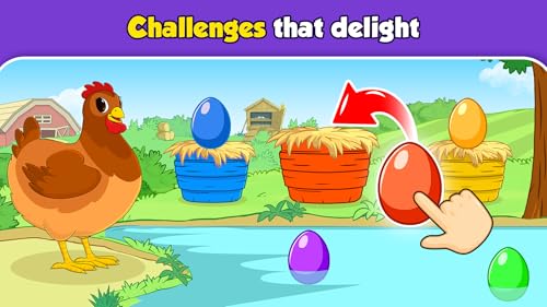 Farm animal games for kids 2-5