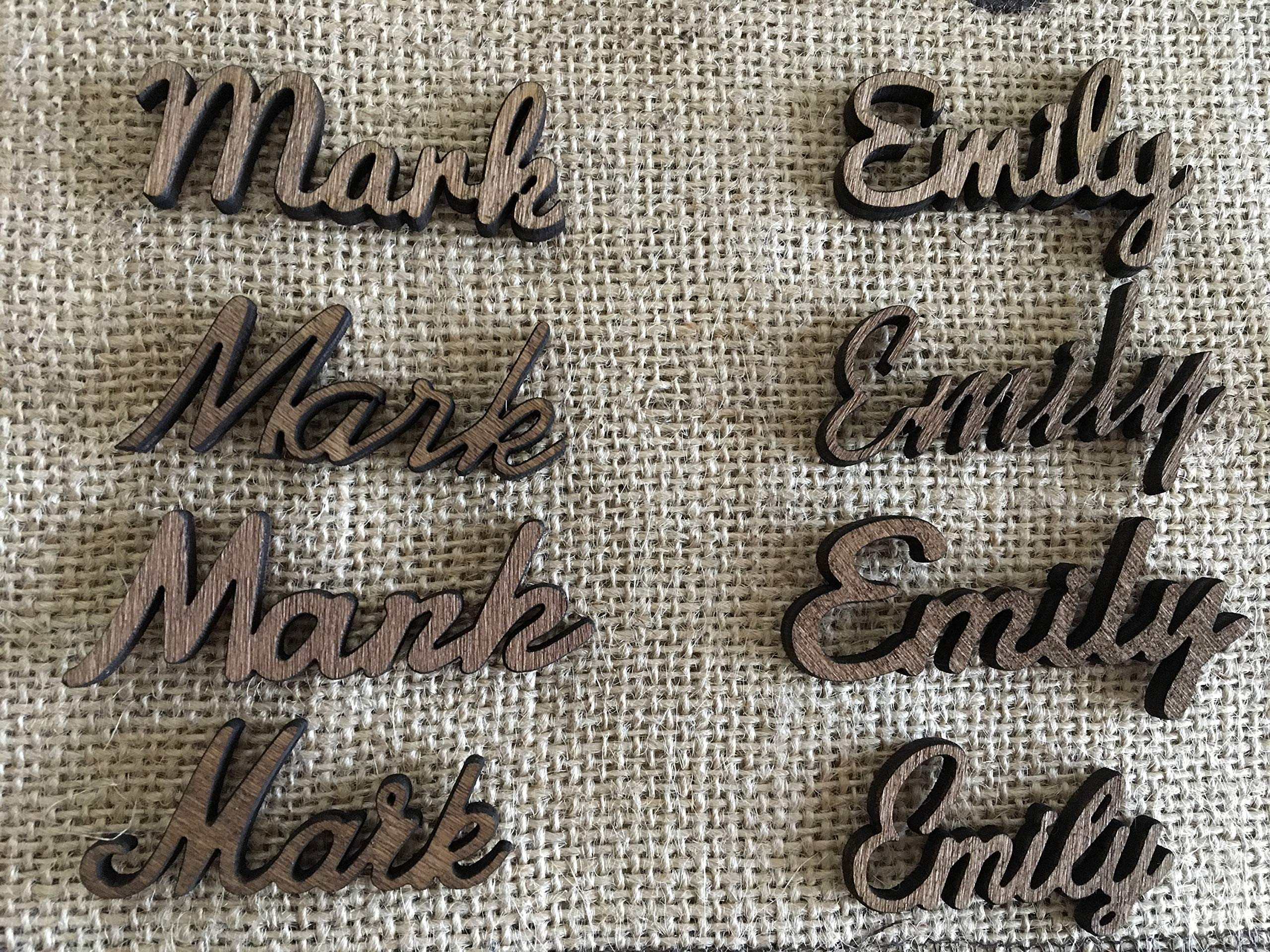 Elegant Escort Wooden Place Cards for Wedding or Birthday Party