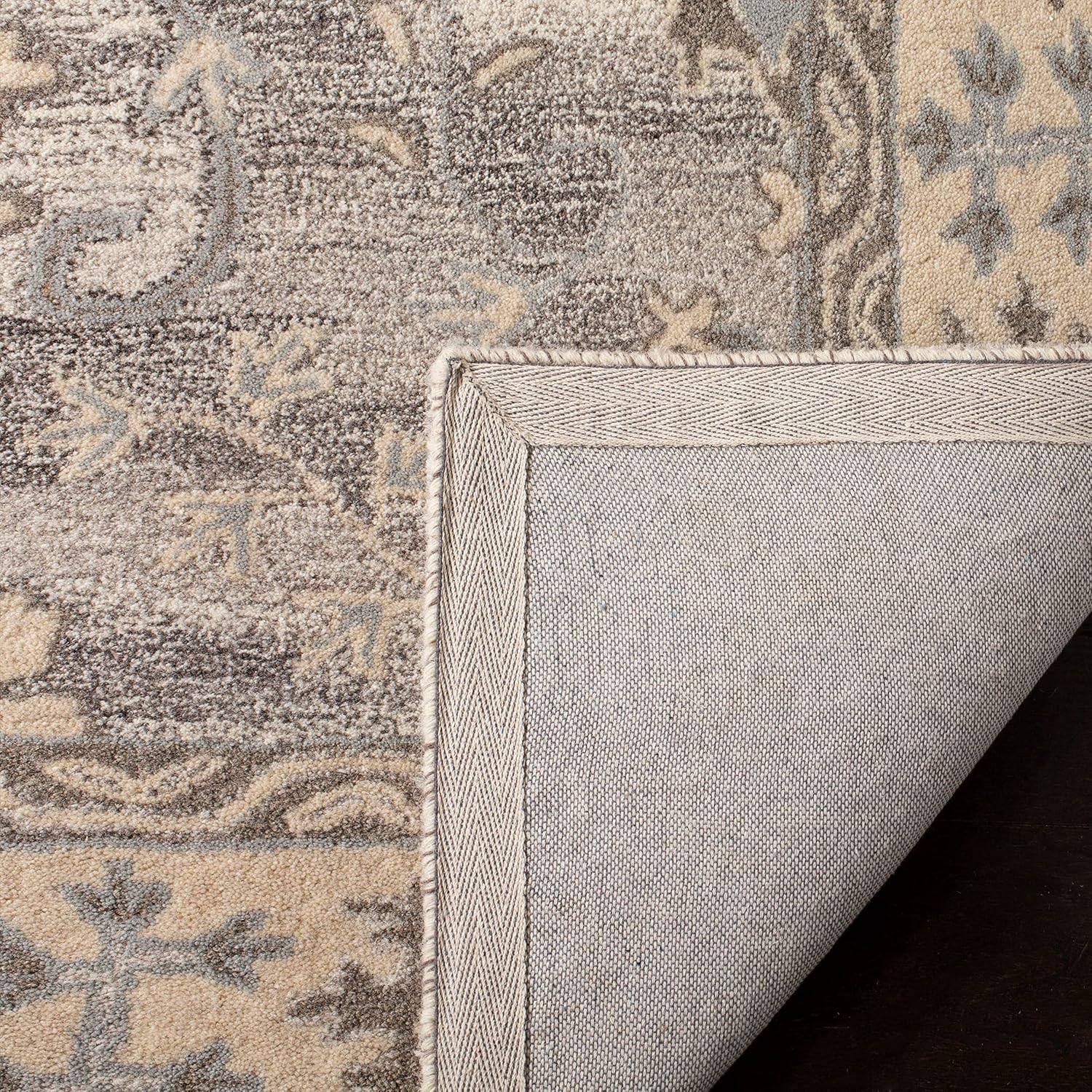 Handmade Ivory Wool Tufted Rectangular Rug 8' x 10'