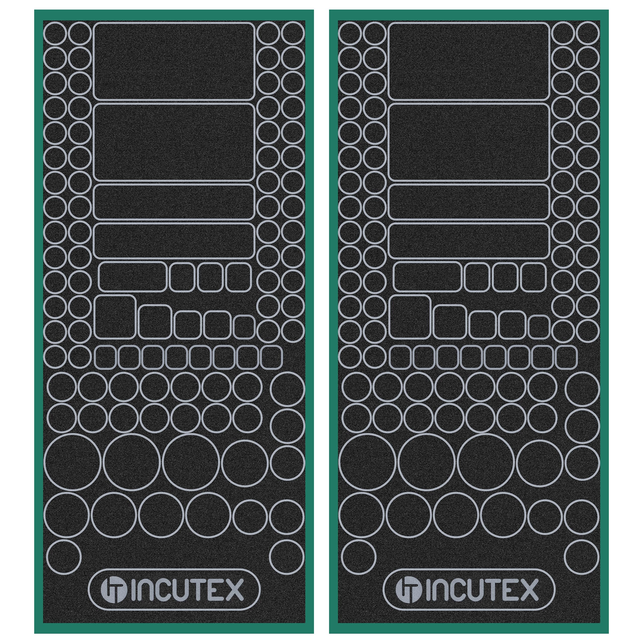 Incutex 104x adesivi per coprire le luci LED per router, dispositivi elettronici, elettrodomestici casalinghi offusca casalinghi, Offusca e blocca il 80% della luce.
