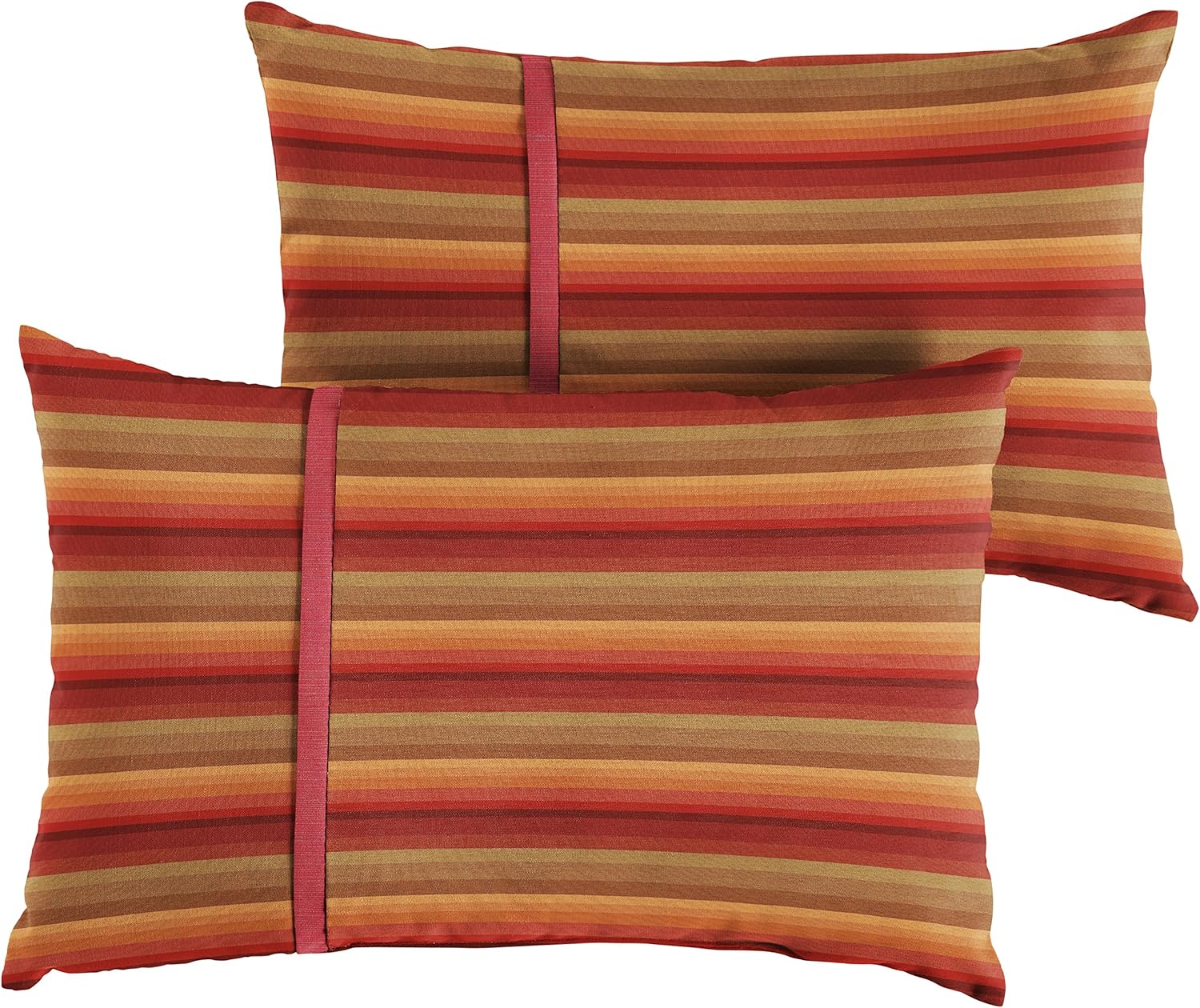 Sorra Home Indoor Outdoor Sunbrella Lumbar Pillows, Set of