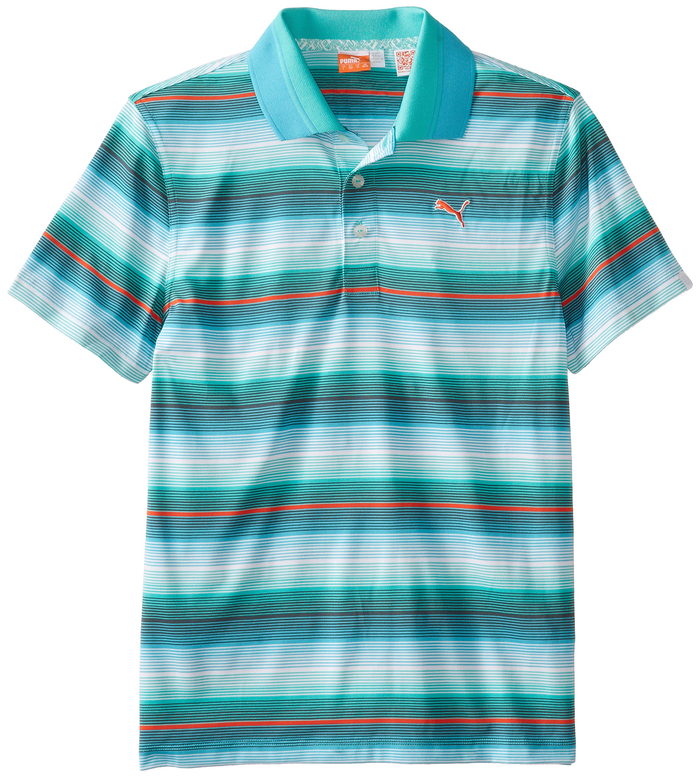 PUMA Golf NA Boys' Roadmap Sripe Polo (Big Kids)