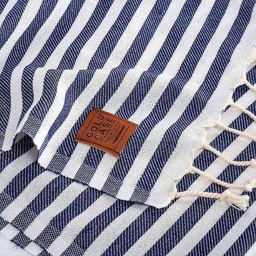 Miniatura 9 de Gold CASE - Juego de 5 toallas de mano turcas para baño, 20 x 40 pulgadas, 100% algodón, toalla MYRA para spa, cara, té y paños de cocina, paño