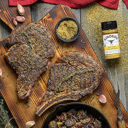 Miniatura 10 de Kinder's Masticero orgánico con mantequilla, condimento de calidad premium, sin MSG y orgánico certificado por USDA, 3 onzas