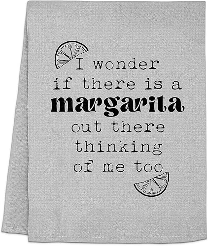 Miniatura 20 de Funny Kitchen Towel, I Need A HUGe Margarita, Flour Sack Dish Towel, Sweet Housewarming Gift, Cute Wash Cloths for Margarita Lovers, Novelty Dish
