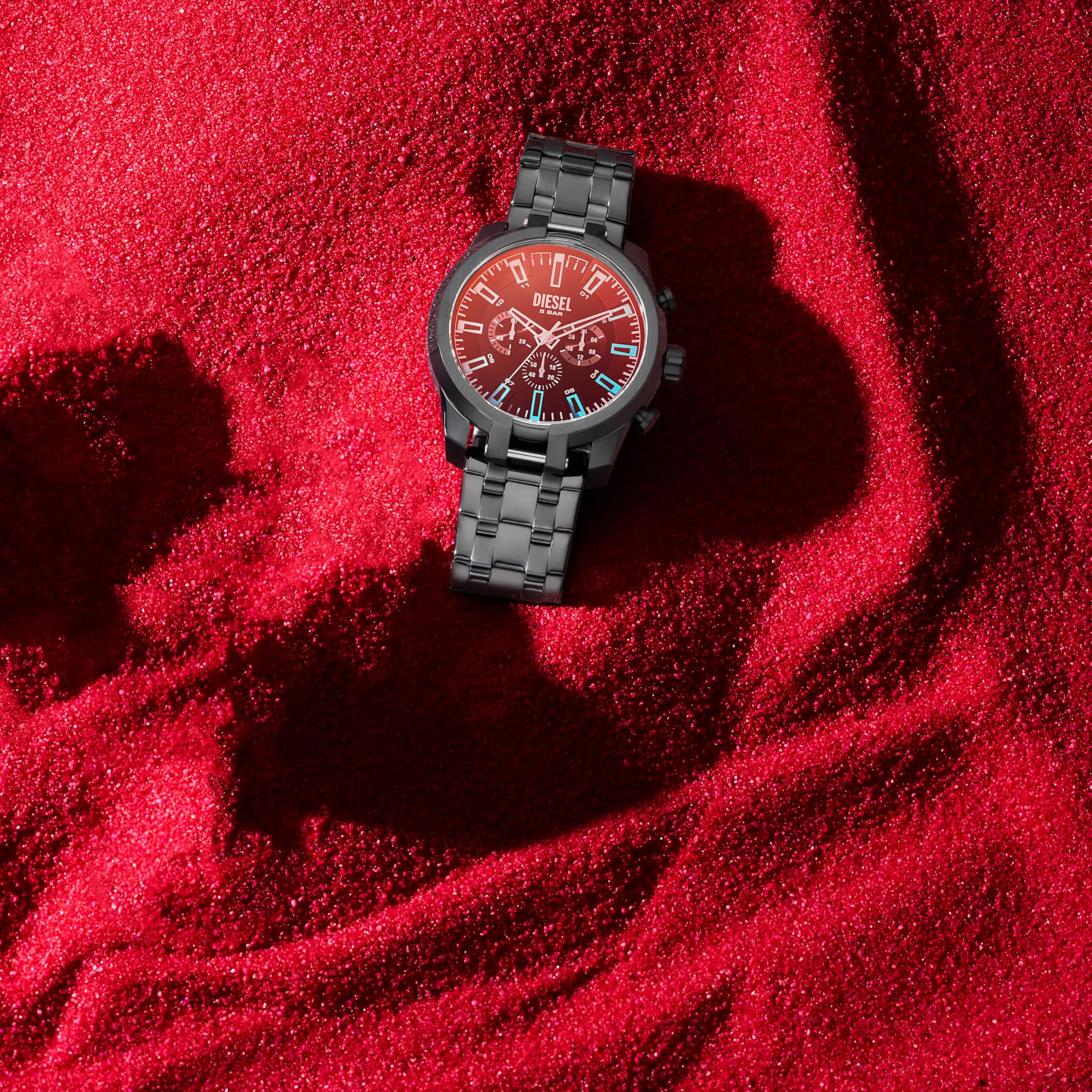 Diesel Split Black Watch DZ4589 : Amazon.in: Watches