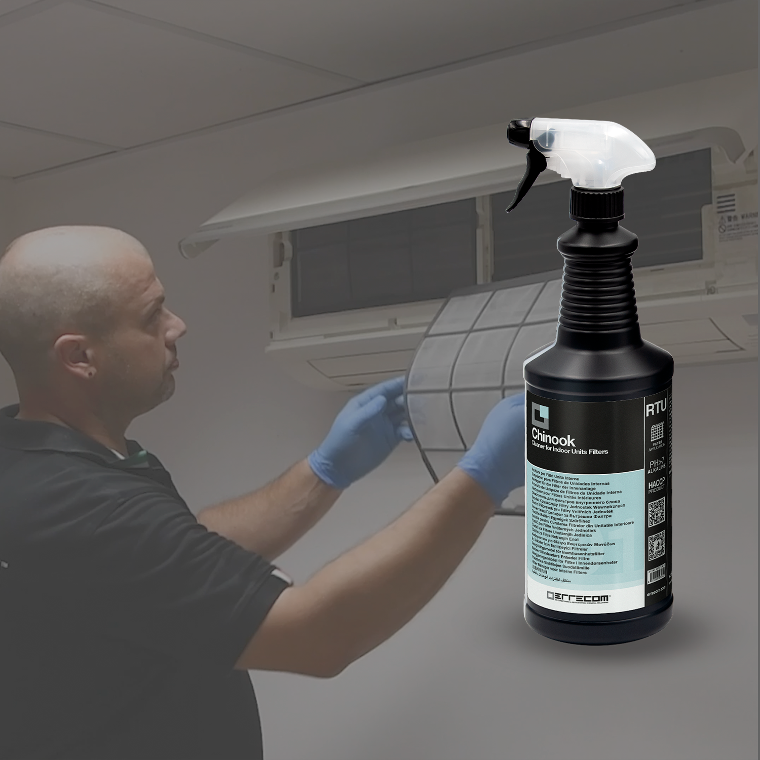 Pulitore Per Filtri Climatizzatore Chinook - 1 Litro, Elimina Odori E Germi, Pronto All'Uso - Foto 6