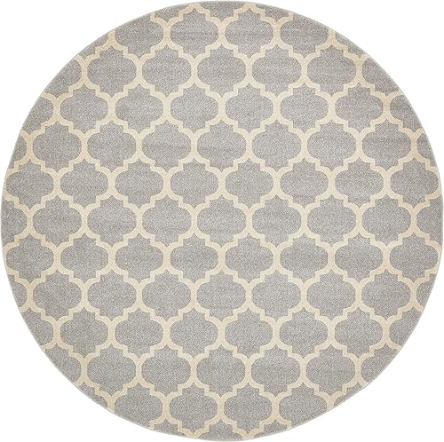 Vista 313 de Unique Loom Trellis Collection - Alfombra estilo marroquí de enrejado gris oscuro (8' 0 pies x 11' 0 pies)