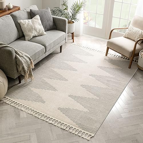 Miniatura 7 de Well Woven - Tapete con diseño de enrejado marroquí, color azul claro