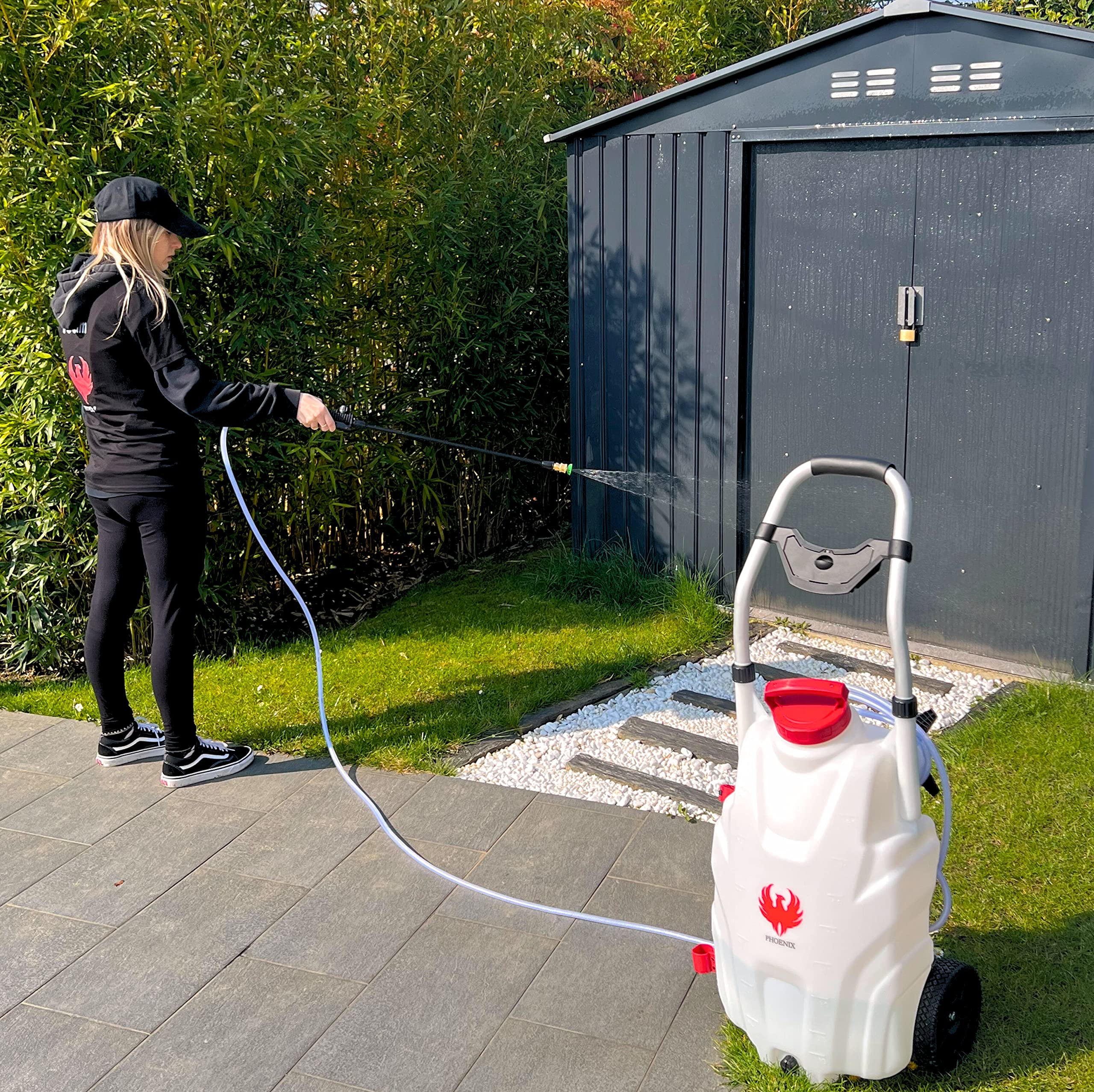 PHOENIX - Elektrischen Sprühgerät - PRO Sprayer - 35 Liter - mit 2 Batterien