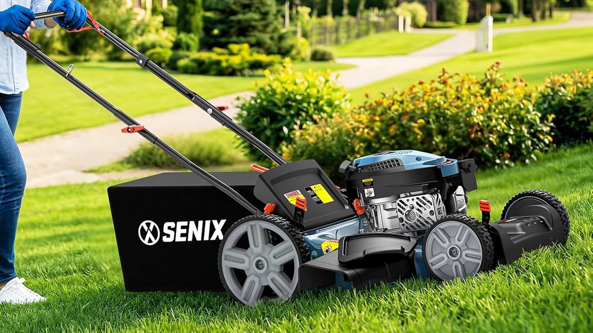 Amazon.com : SENIX 21'' Self-Propelled Gas Lawn Mower (FWD), 170