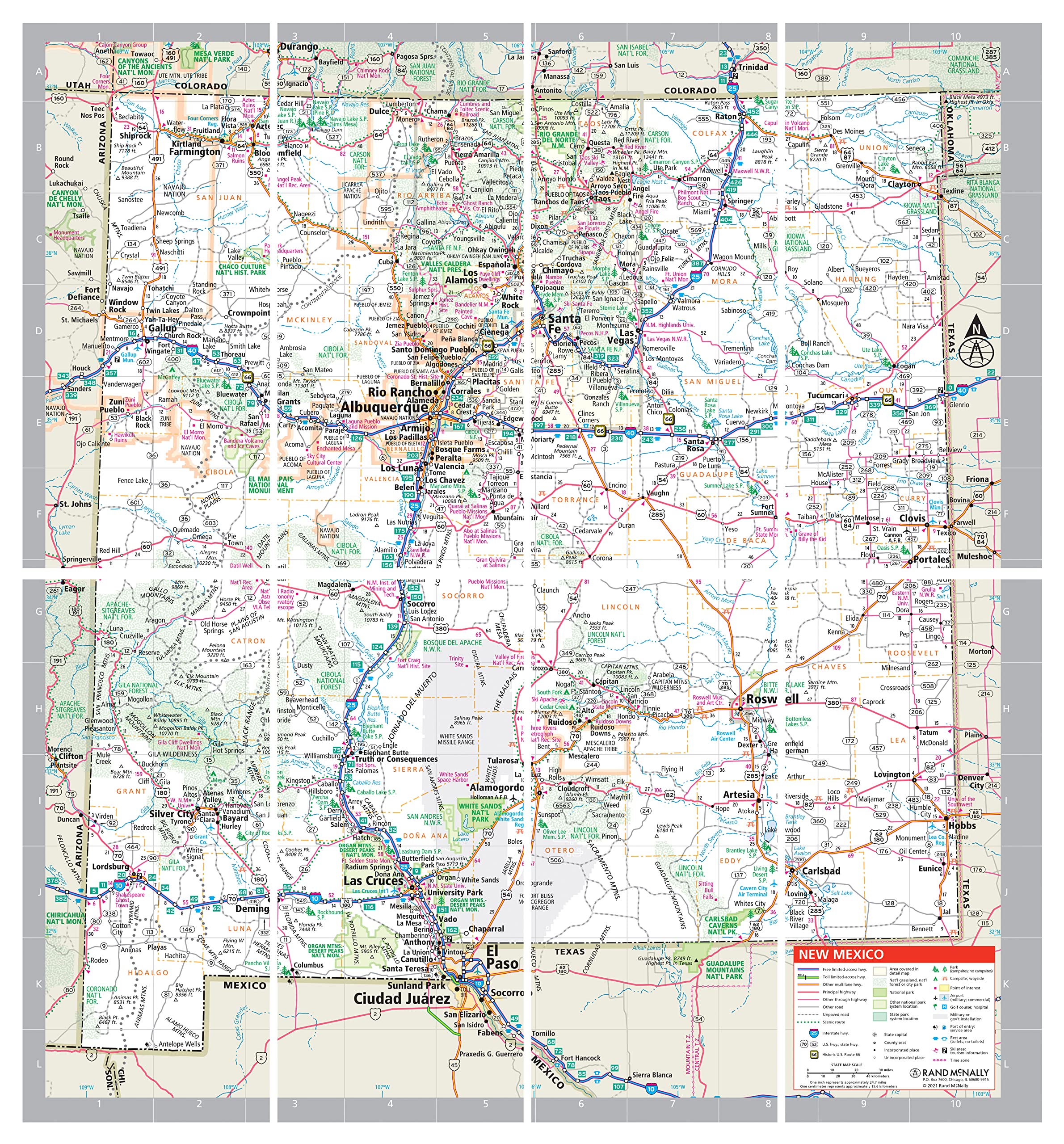 Rand McNally Easy to Fold: New Mexico State Laminated Map - Image 2