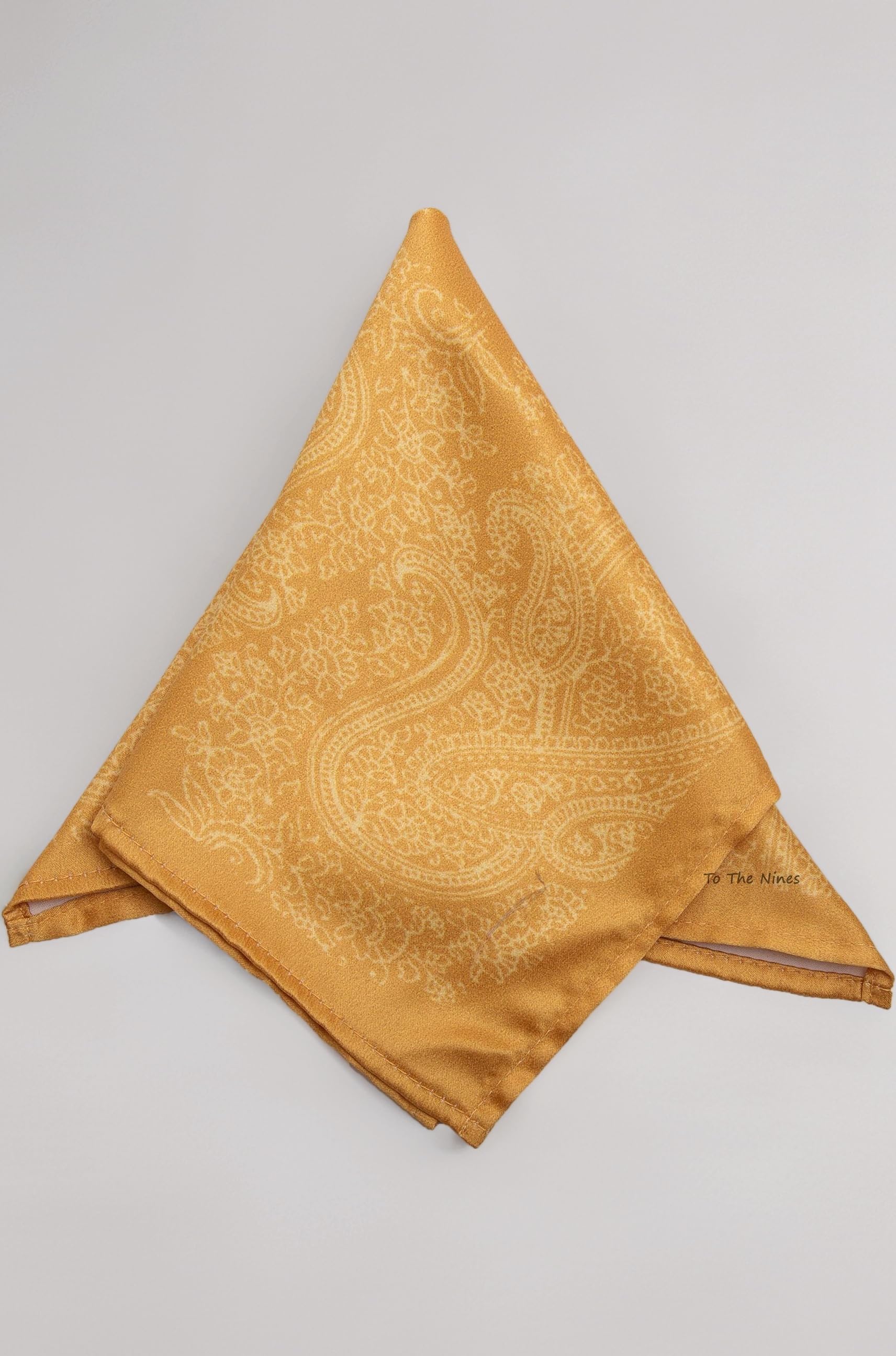 Men's Golden Pocket Square