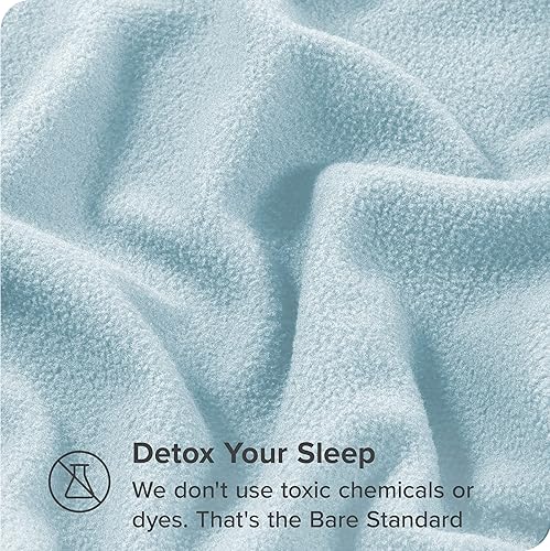 Miniatura 5 de Bare Home Juego de sábanas de forro polar súper suave, tamaño Queen, forro polar extra afelpado, sábanas de cama sin pelusas, calidez acogedora para