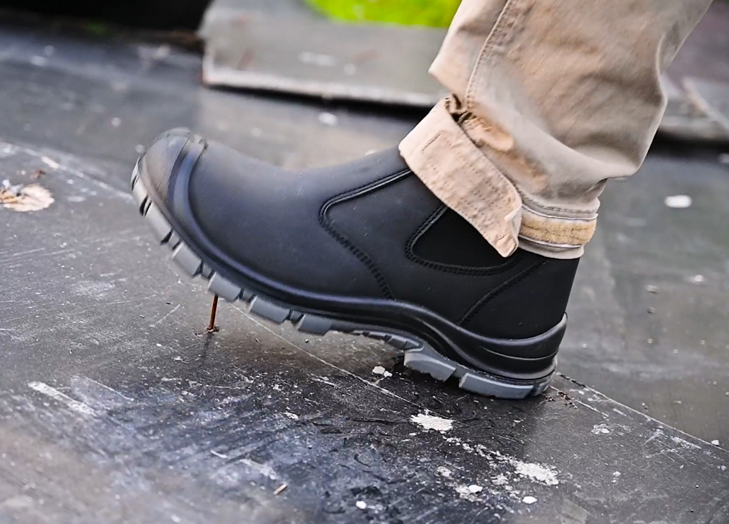 Amazon.com | TAERDUN Steel Toe Work Boots for Men Slip on  display picture 1