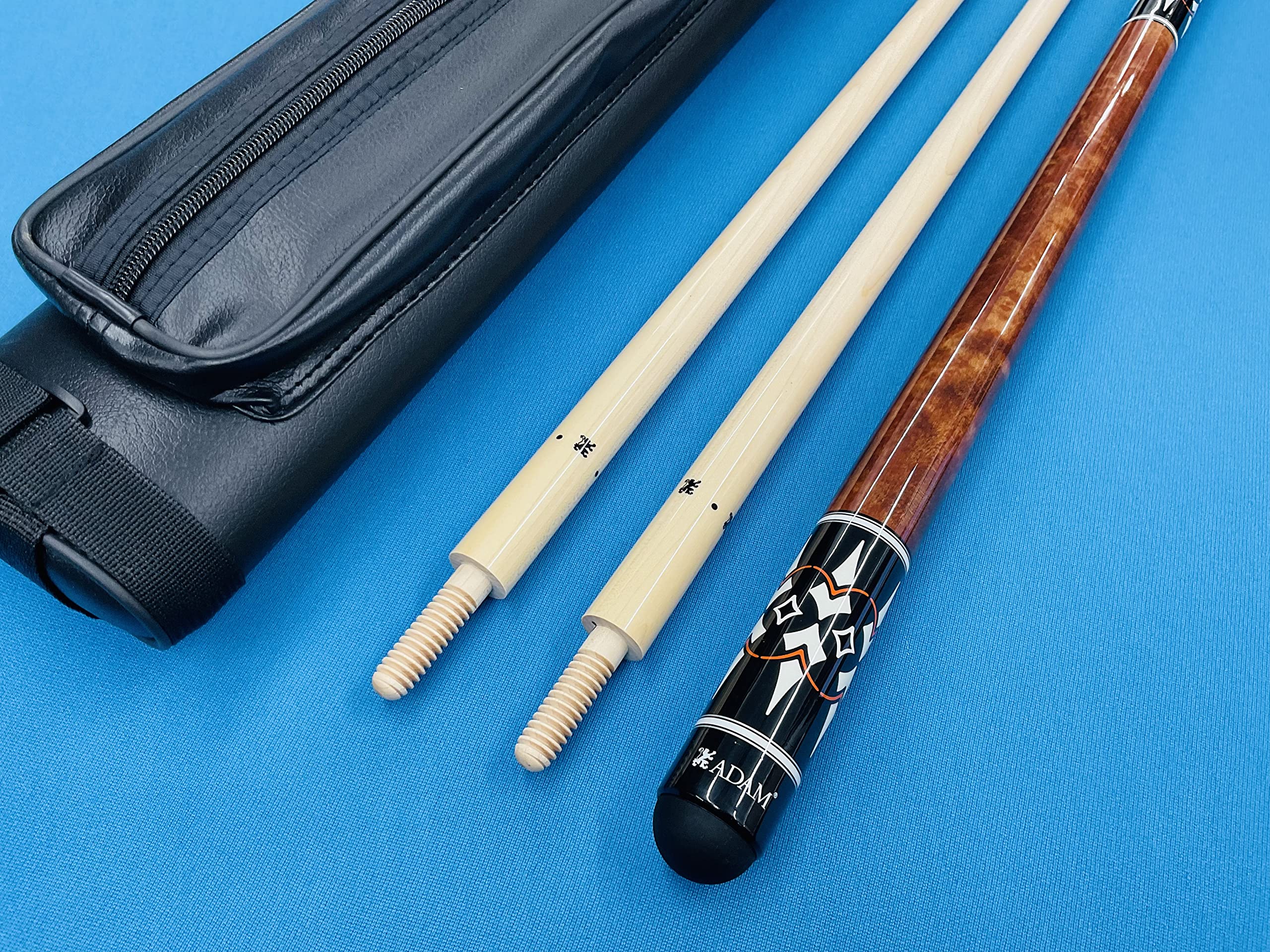 ADAM ビリヤード キュー 2本セット XXⅣ AJC-5 本革ケース付き ADAM