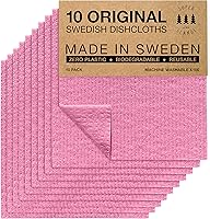 Vista 20 de SUPERSCANDI Paquete de 6 paños de cocina suecos para cocina, 100% biodegradables y compostables, reutilizables, lavables, seguros para alimentos