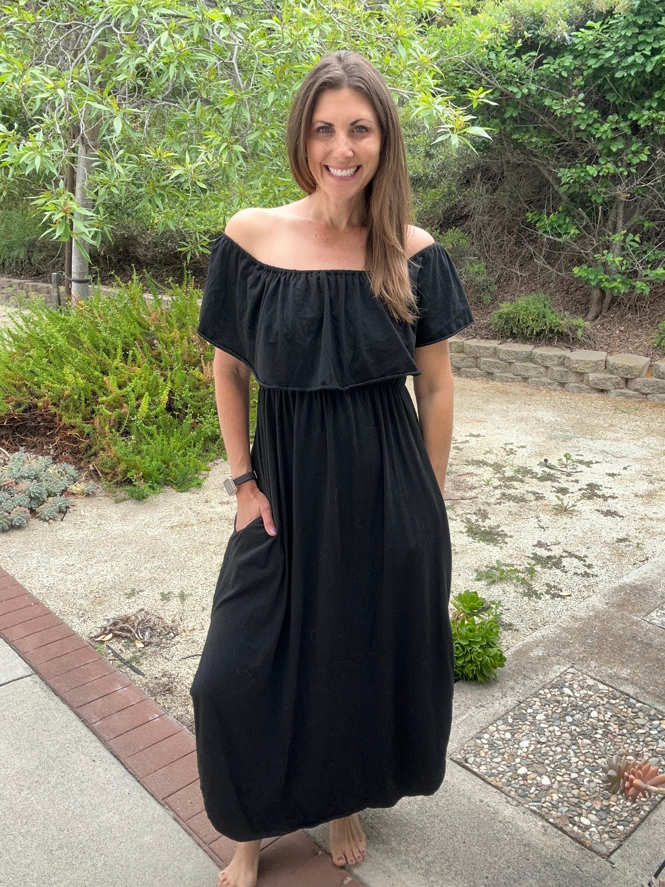 Watch Try On Review of Womens Off The Shoulder Ruffle Party Dress on Amazon  Live