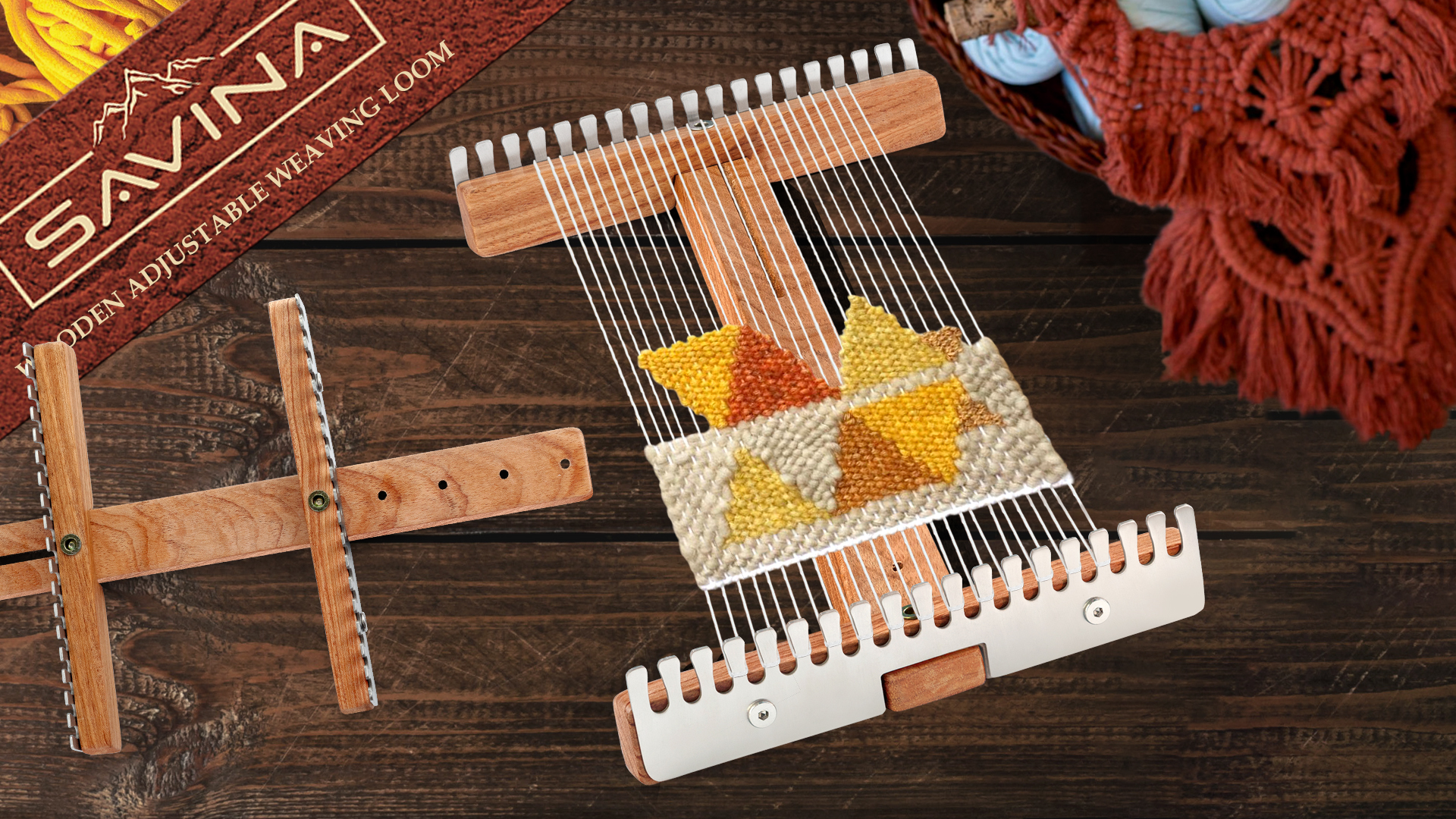 Amazon.com: Savina Adjustable Tapestry Weaving Loom, Small