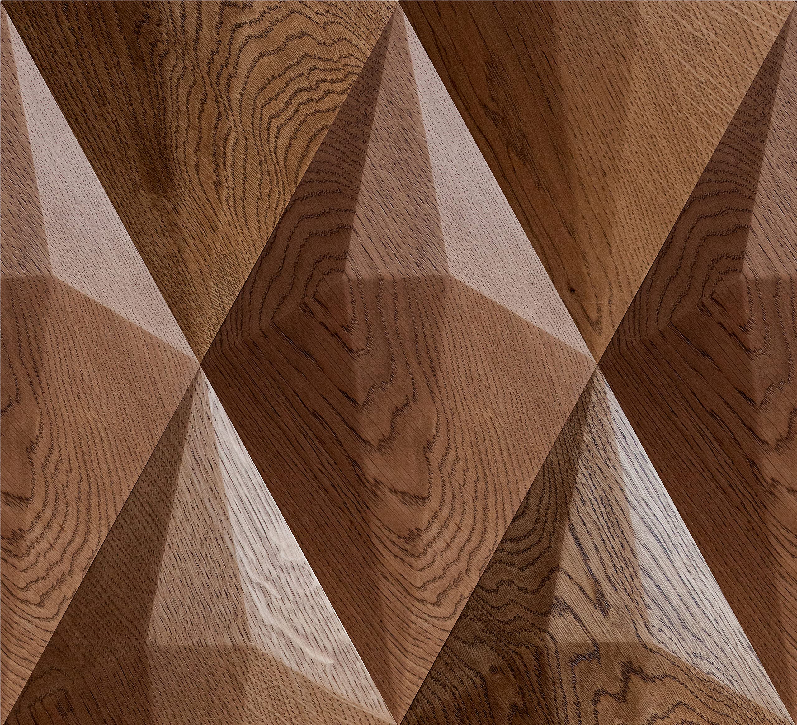 Madera artesanal de roble engrasado en paneles decorativos de pared 3D