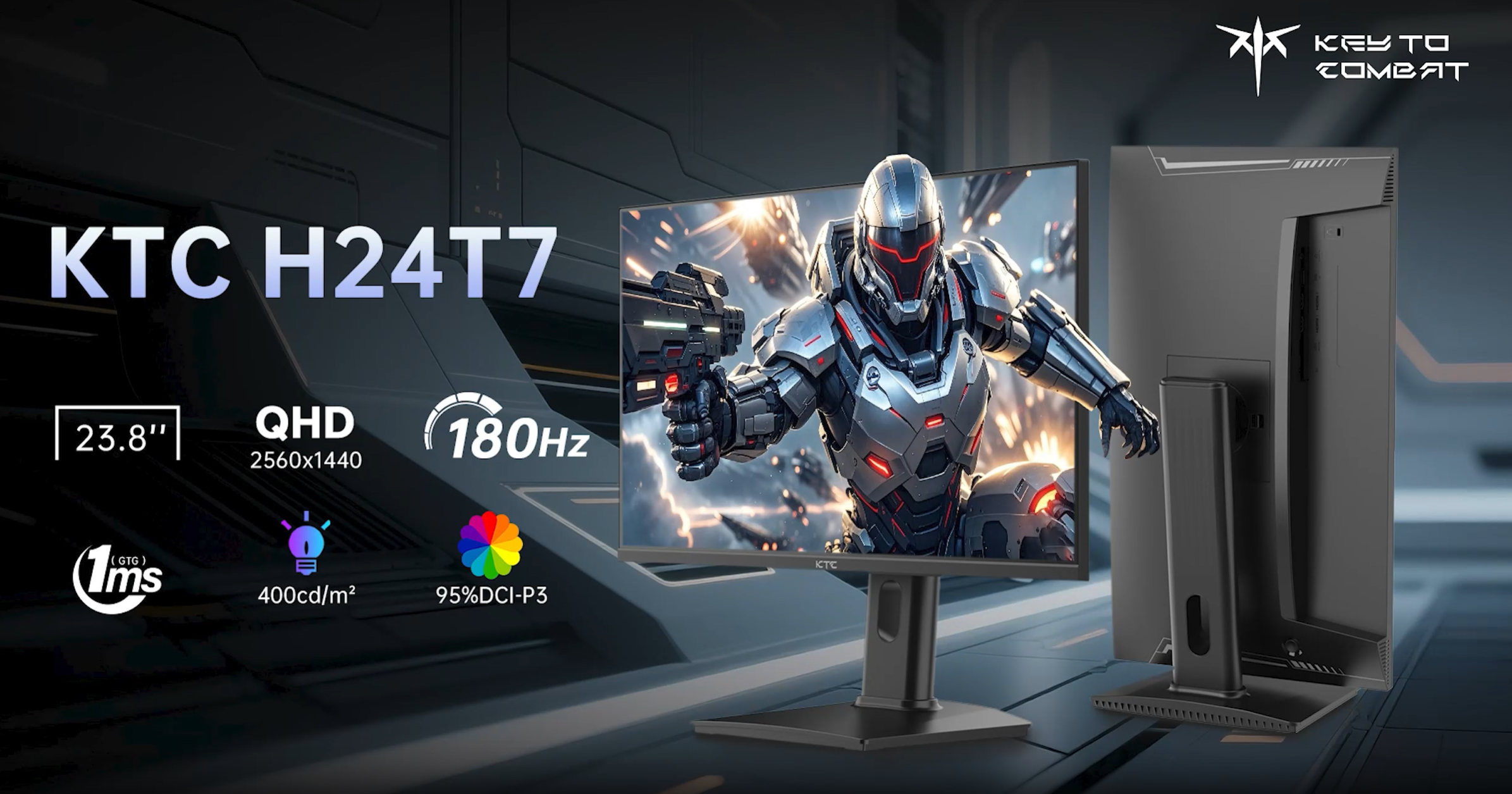 Amazon.com: KTC 24 Inch Gaming Monitor 180Hz - 2K 1440P