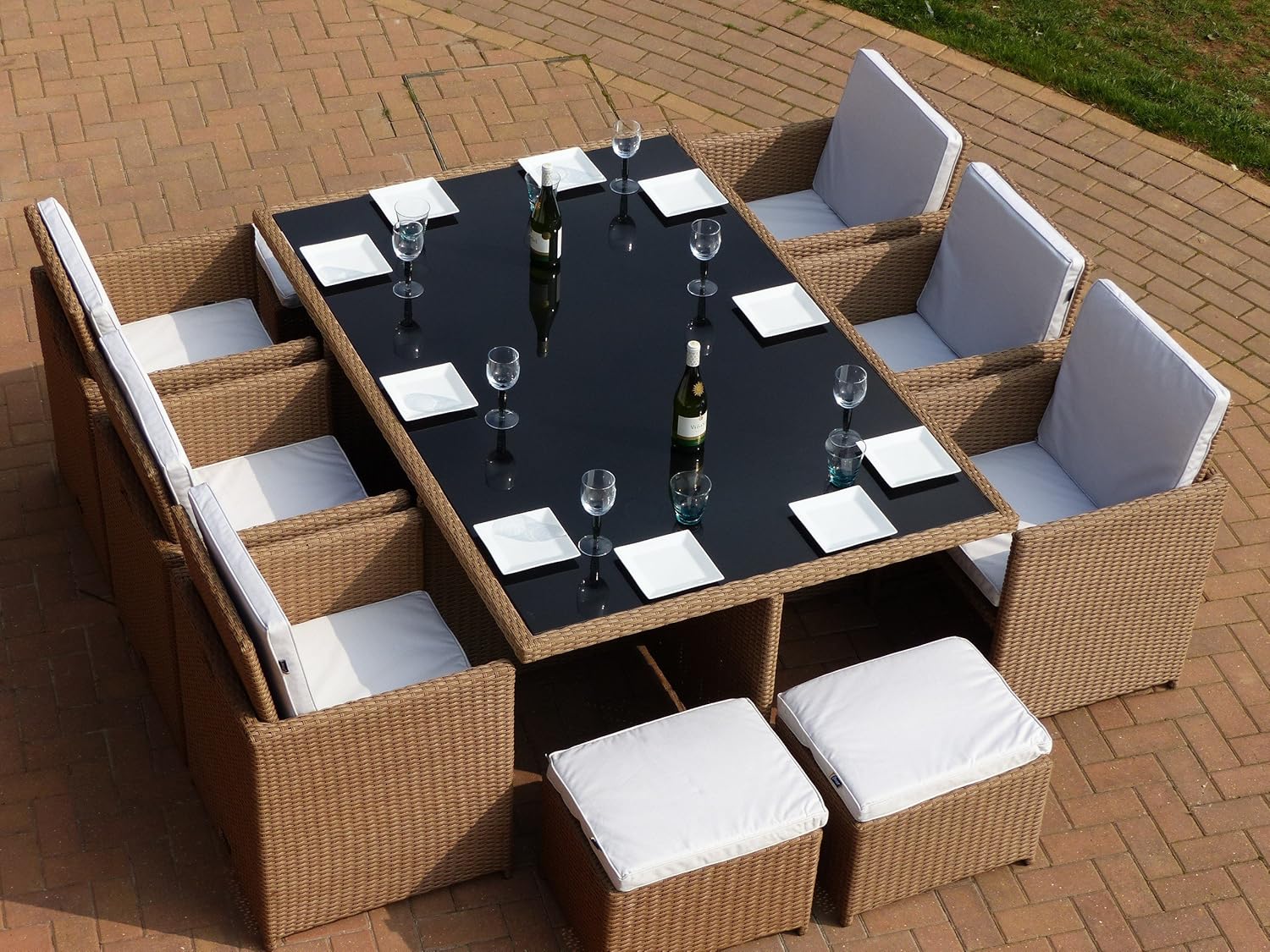 Oceans Rattan FurnitureJamaicanSet in Rattan Cube Amazon.it