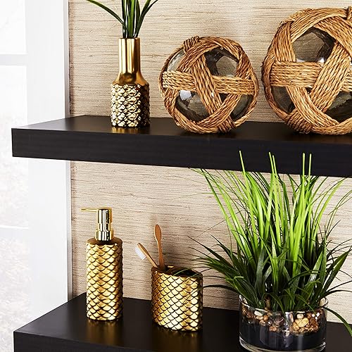 Miniatura 7 de SKL Home Vern Yip Gold Koi - Cortina de ducha, color azul