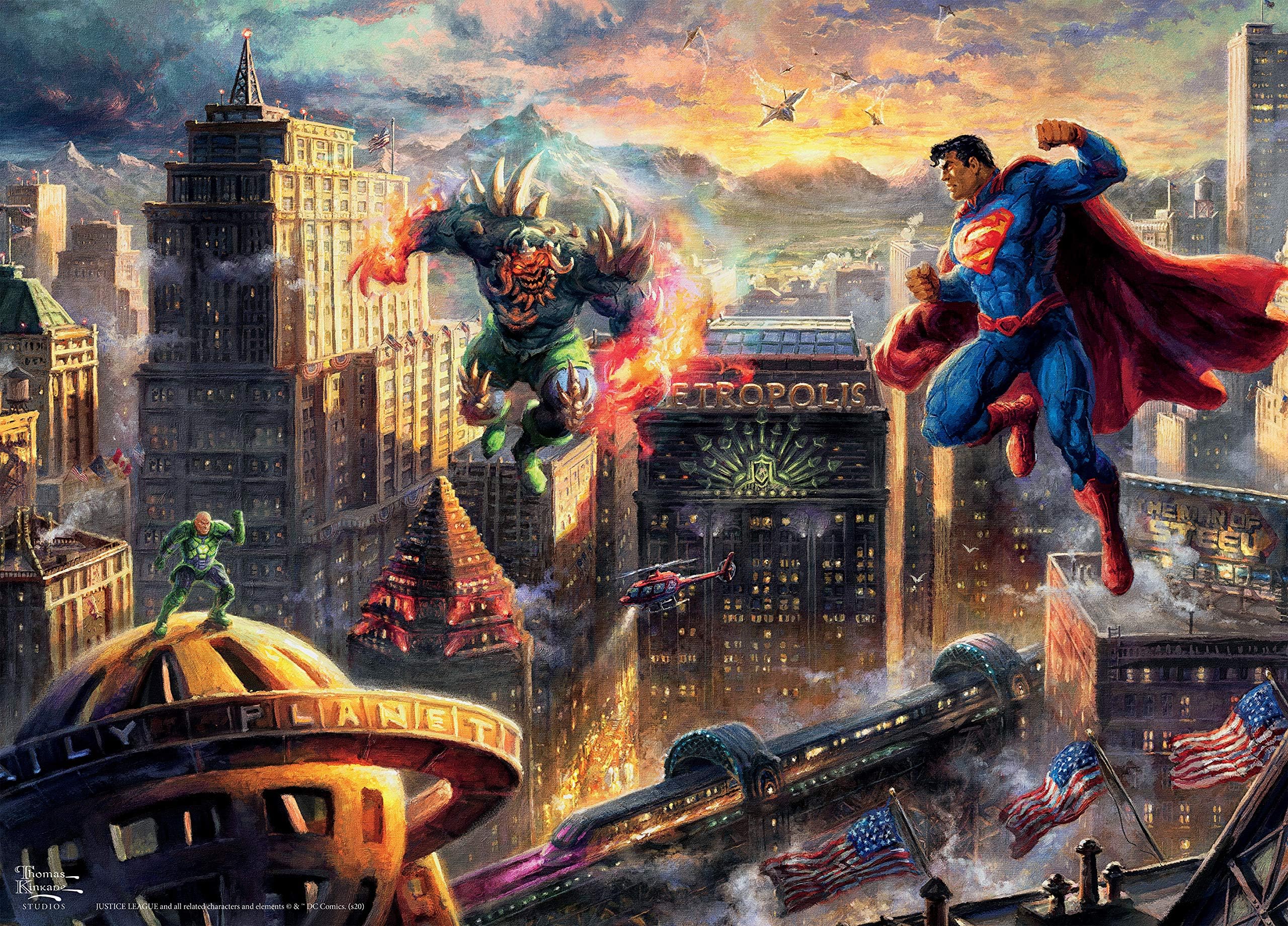 Thomas Kinkade - DC Comics - Superman Man of Steel - 1000 Piece Jigsaw Puzzle